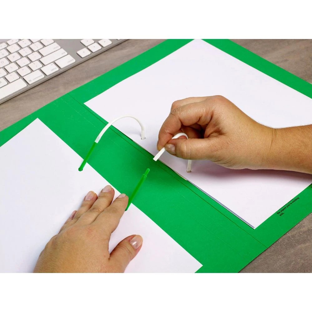 6 Avery Foolscap Tubeclip File Green, 6 of 6