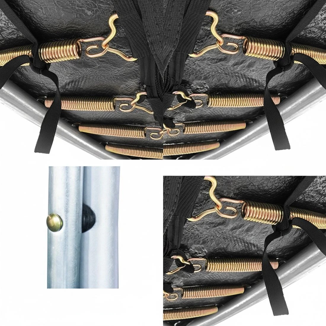 5 Everfit 10FT Trampoline for Kids w/ Ladder Enclosure Safety Net Rebounder - Orange, 5 of 7