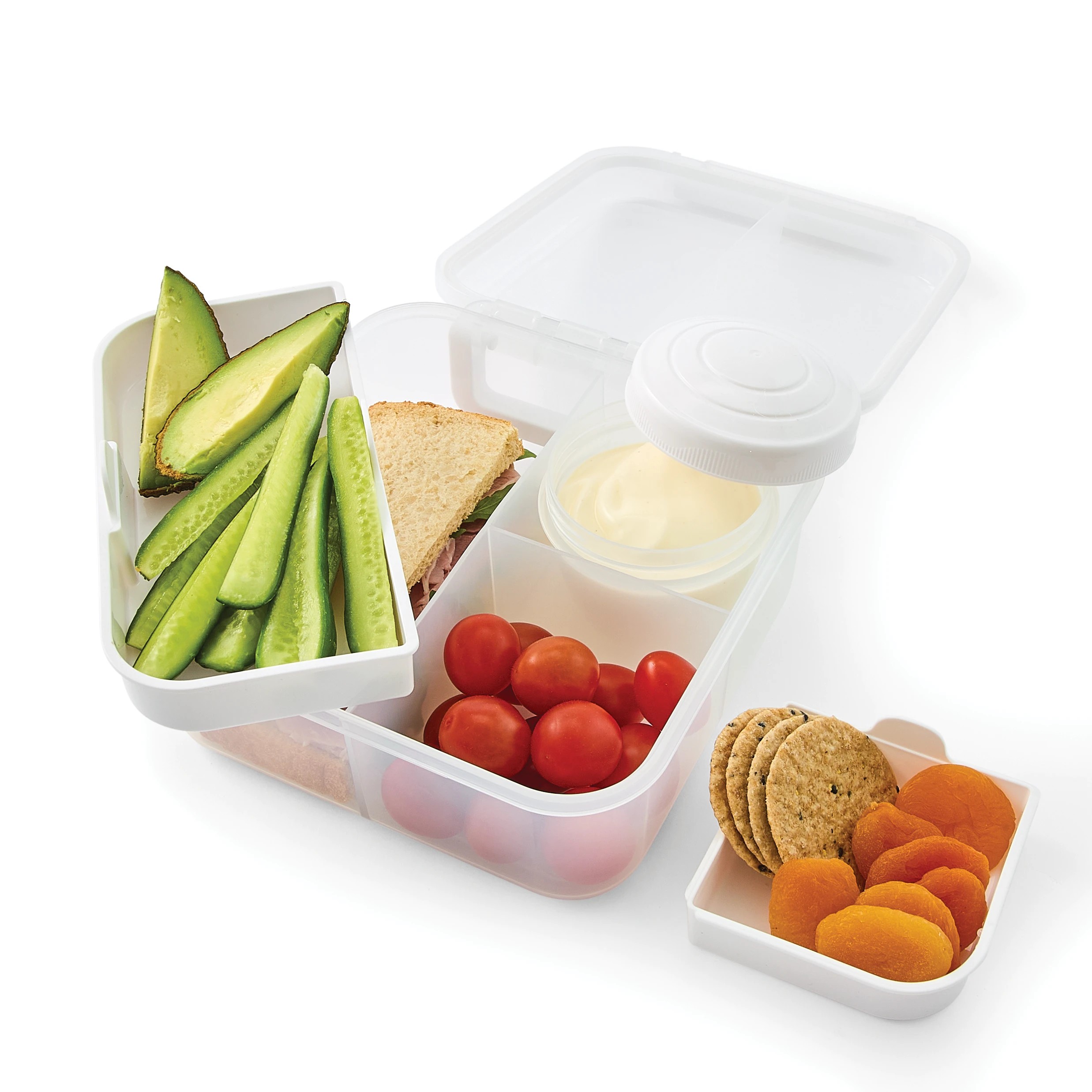 1 1.2L Plastic Bento Box, 1 of 10