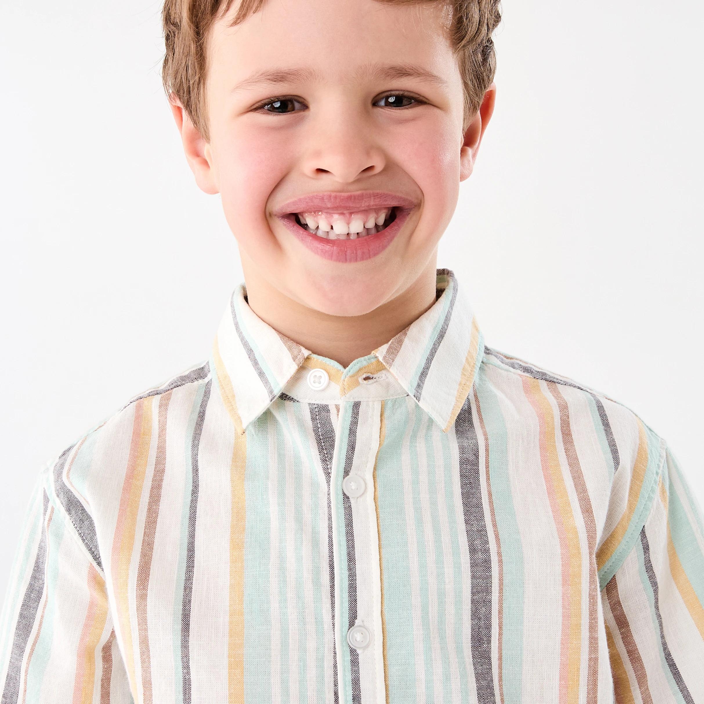 3 Linen Blend Shirt MULTI STRIPE, 3 of 7