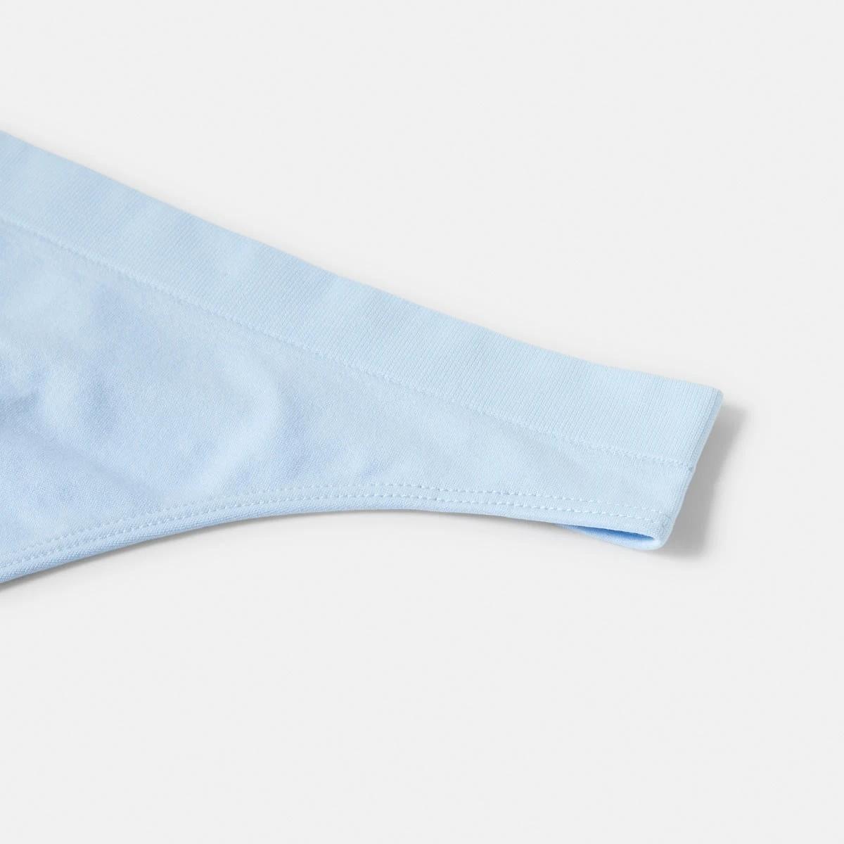 6 Ultra Smooth Seamfree G-String Briefs WINDY BLUE, 6 of 6