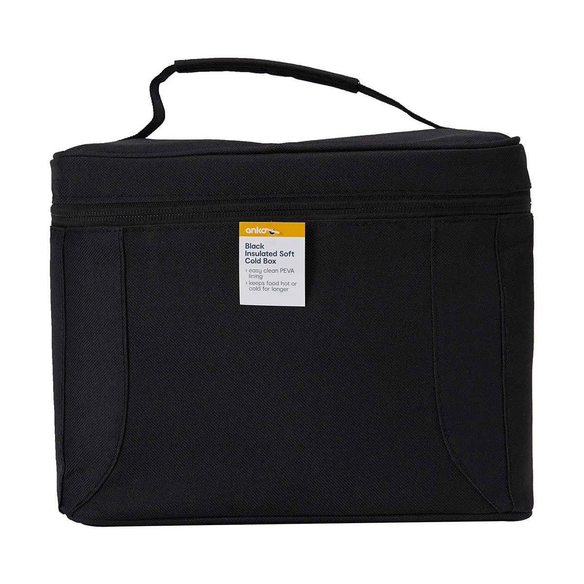 4 Black Insulated Soft Cold Box Lunch Bag, 4 of 4