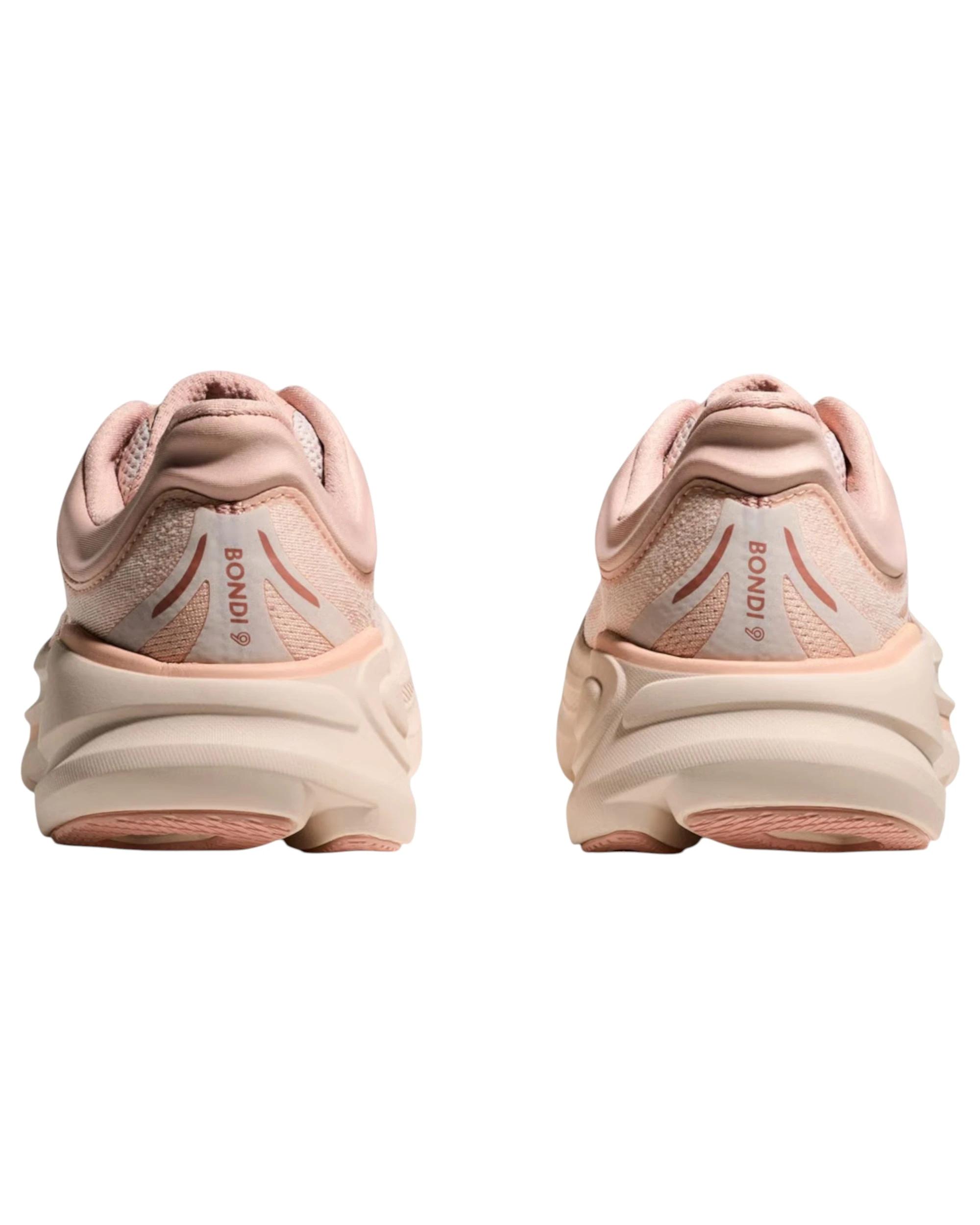 5 Hoka Womens Bondi 9 Athletic Running Shoes ROSE LATTE, 5 of 7