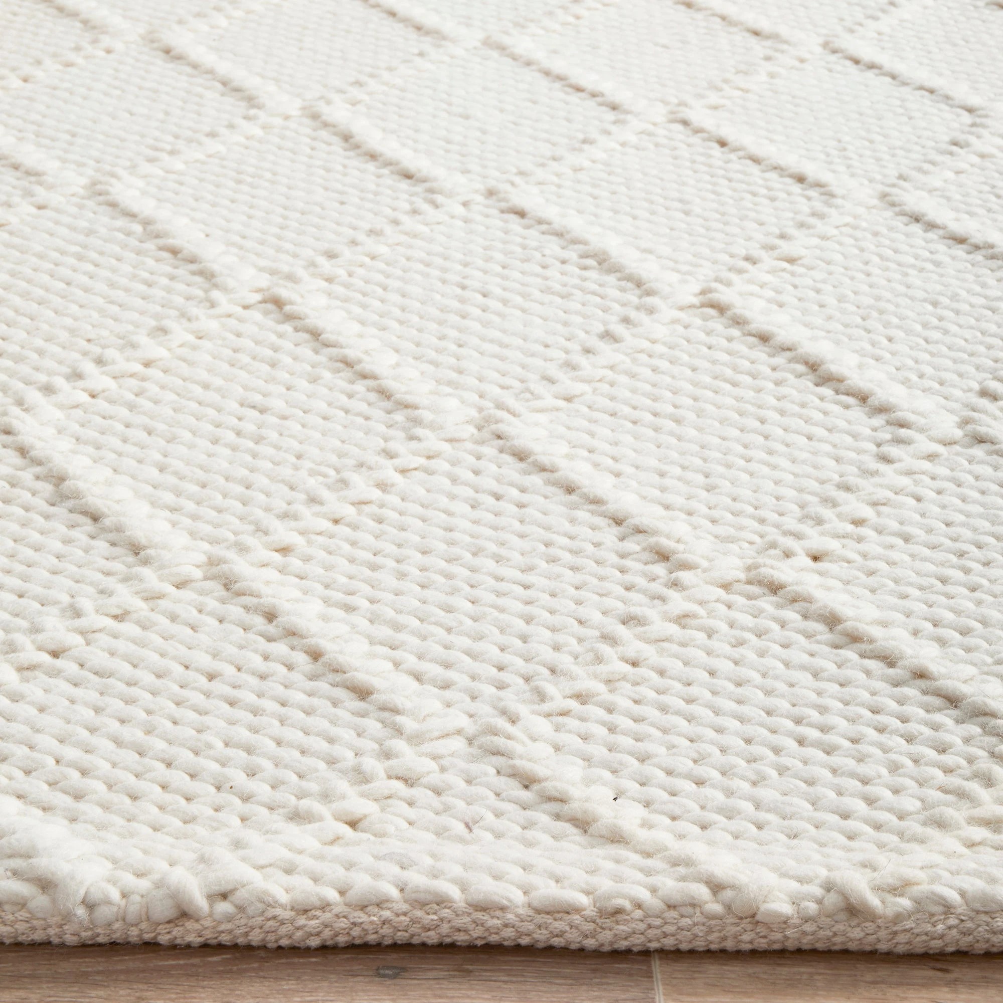 6 Common Ground Rugs Valor 400x300cm - Extra Extra Large Hand Loomed Wool Floor Rug - White, 6 of 10