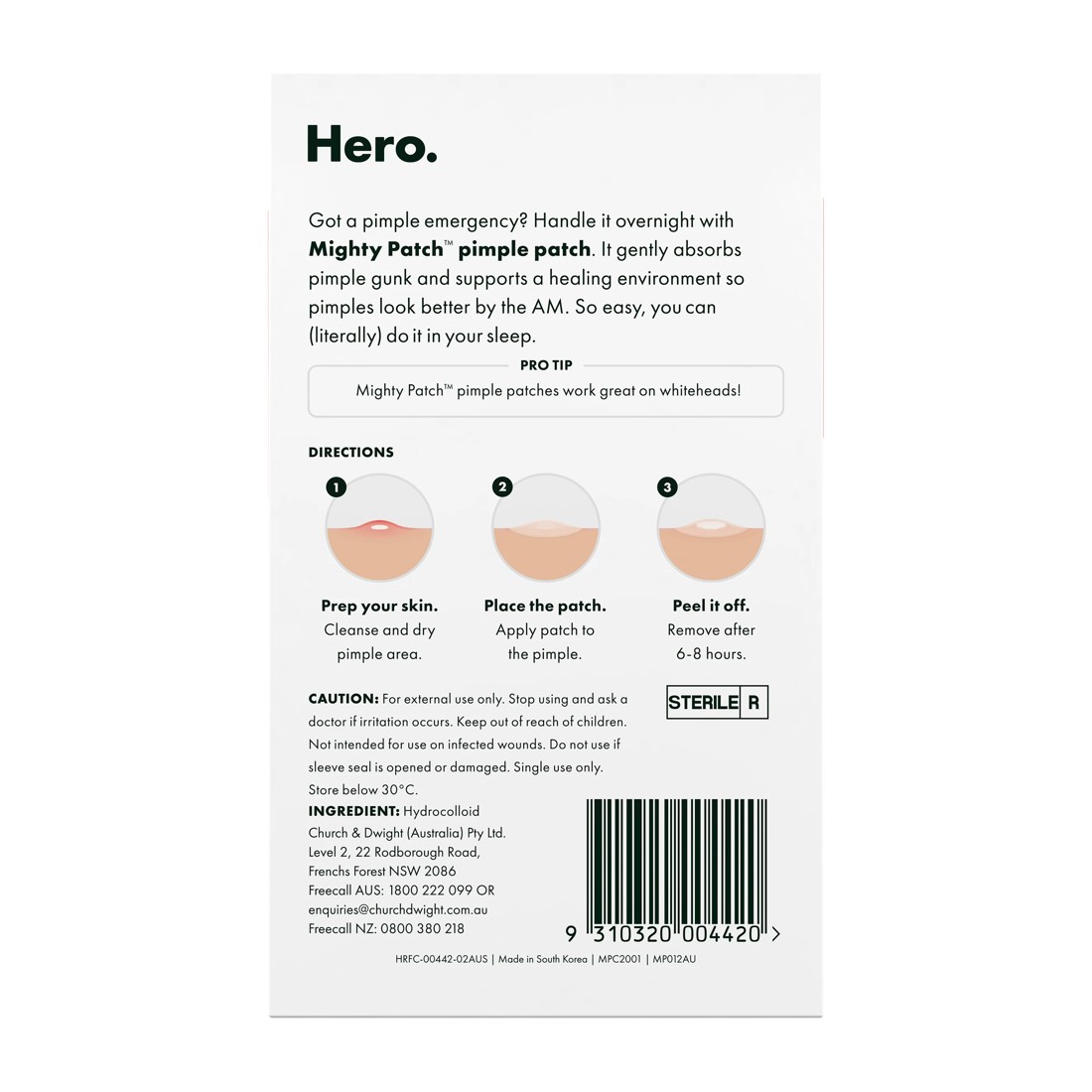 2 Hero 24 Pack Mighty Patch The Original Pimple Patches - Hydrocolloid, 2 of 10