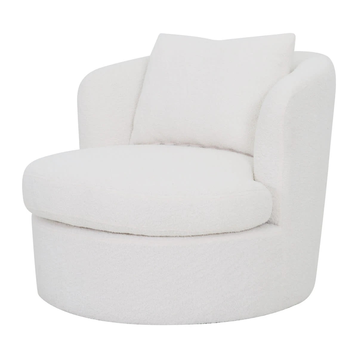 4 Boucle Swivel Chair, 4 of 5