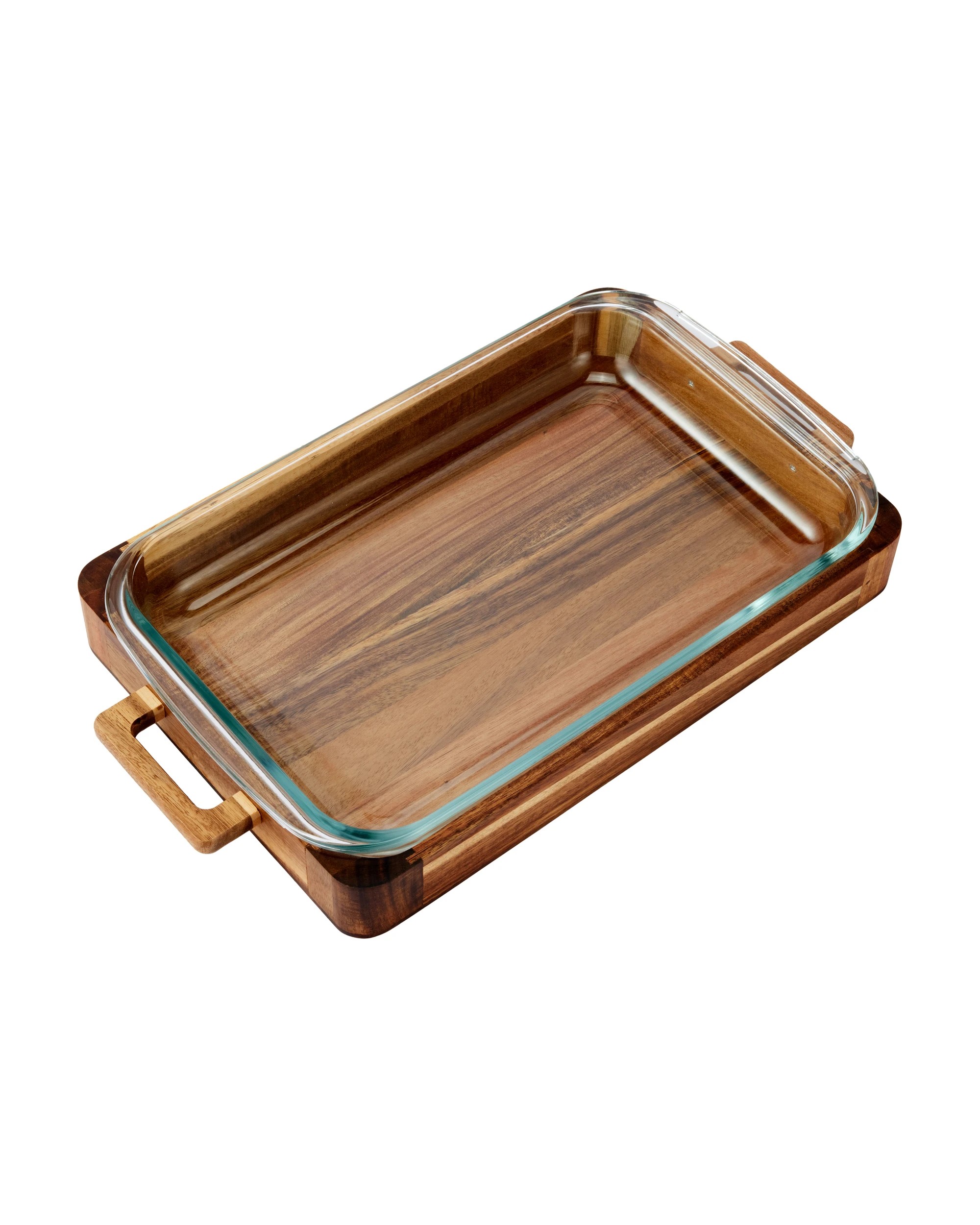 1 3L Acacia and Glass Baking Dish, 1 of 6