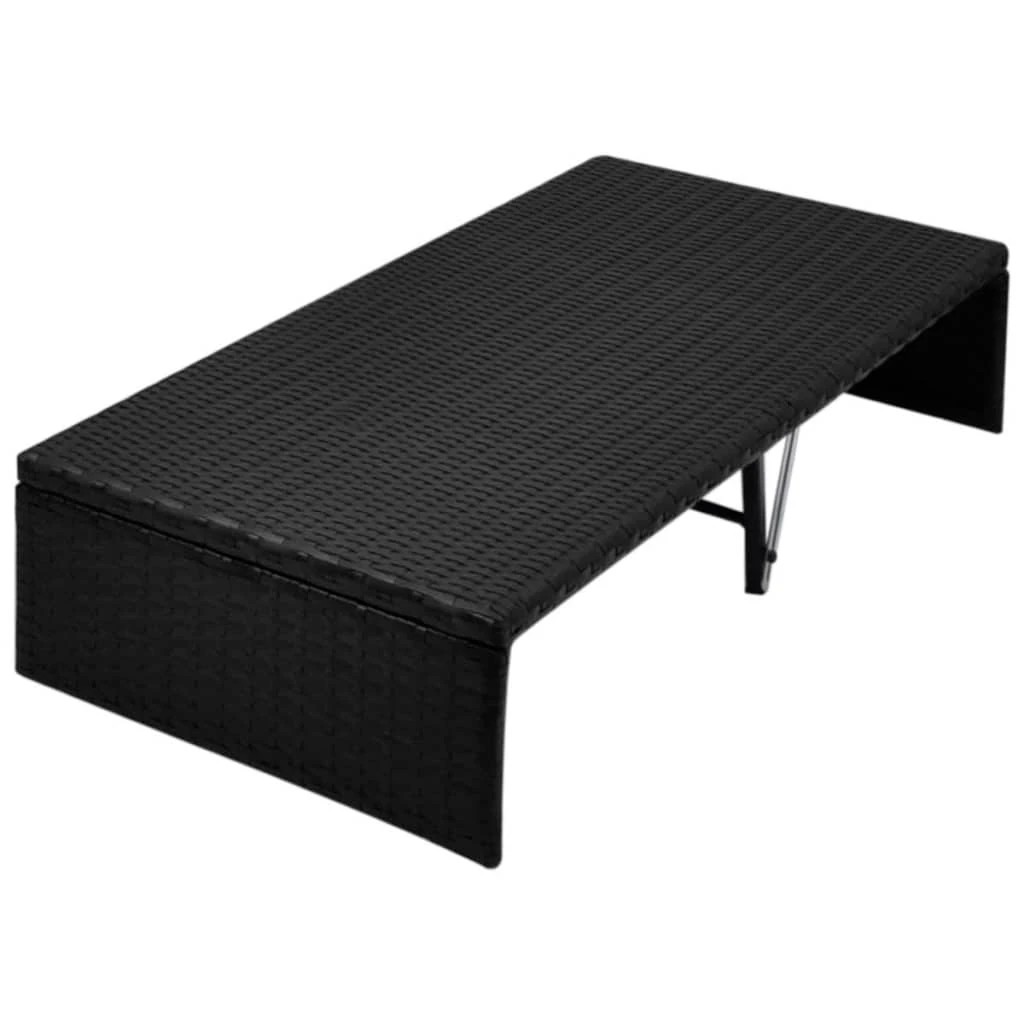 6 vidaXL Outdoor bed Adjustable Armrests - Black, 6 of 7