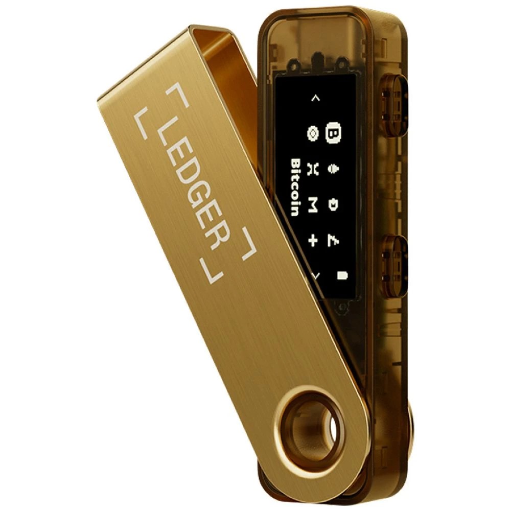 1 Ledger Nano S Plus Crypto Wallet Gold, 1 of 5