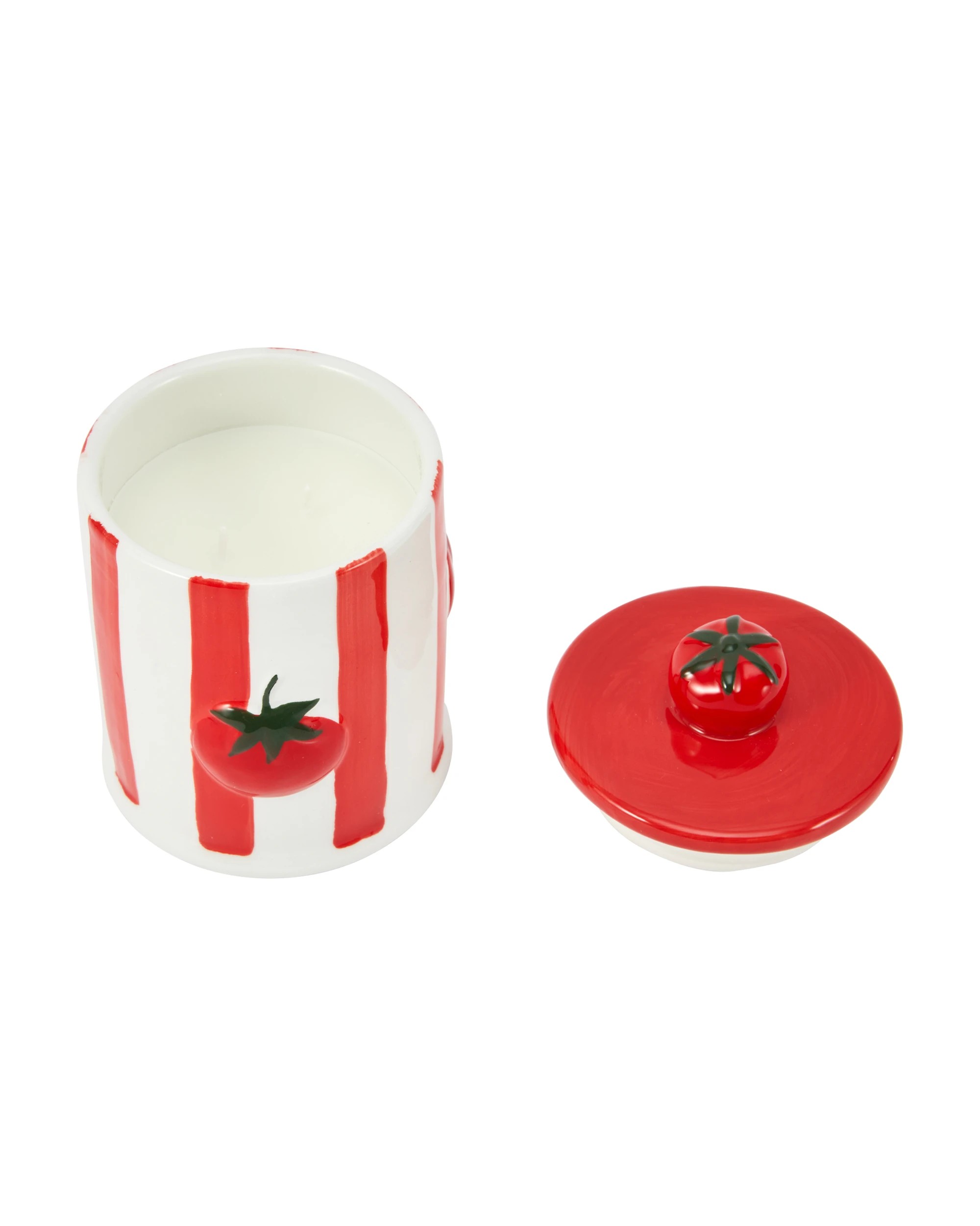 5 Mediterranean Pomodoro Tomato Stripe Candle, 5 of 6