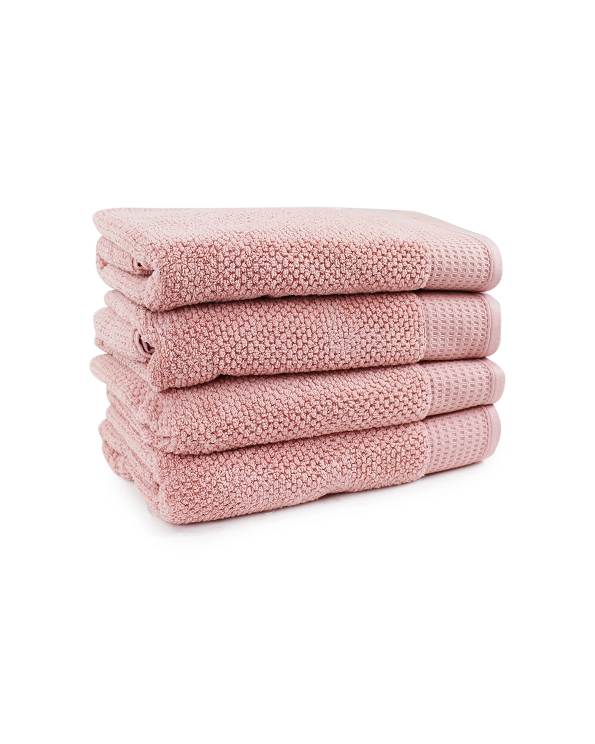 1 Onkaparinga Avalon Bath Towel 550GSM Dusty Primrose 4pc 69x140cm - Pink, 1 of 1