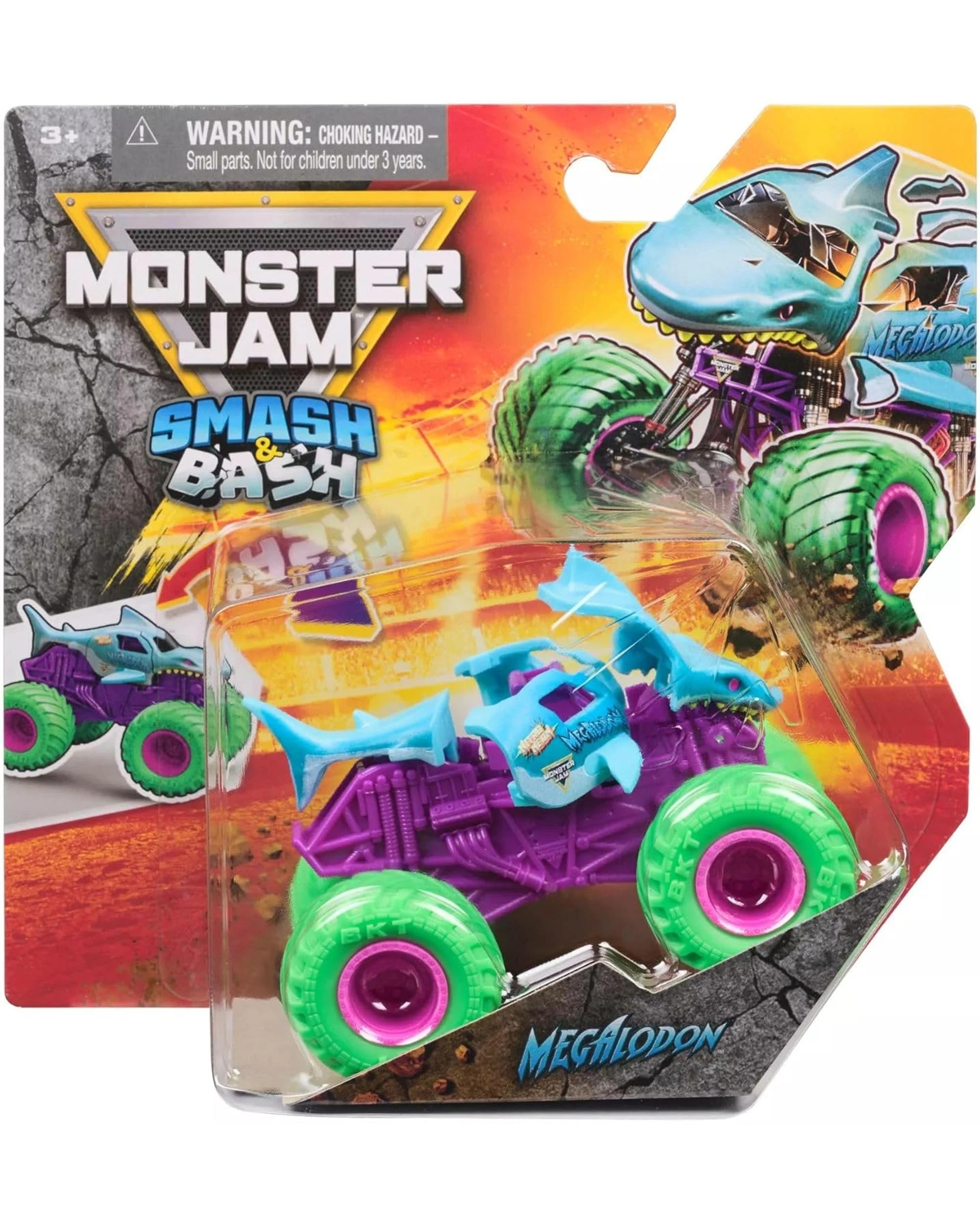 1 Monster Jam Smash and Bash Series 3 Megalodon 1:64 Scale, 1 of 3