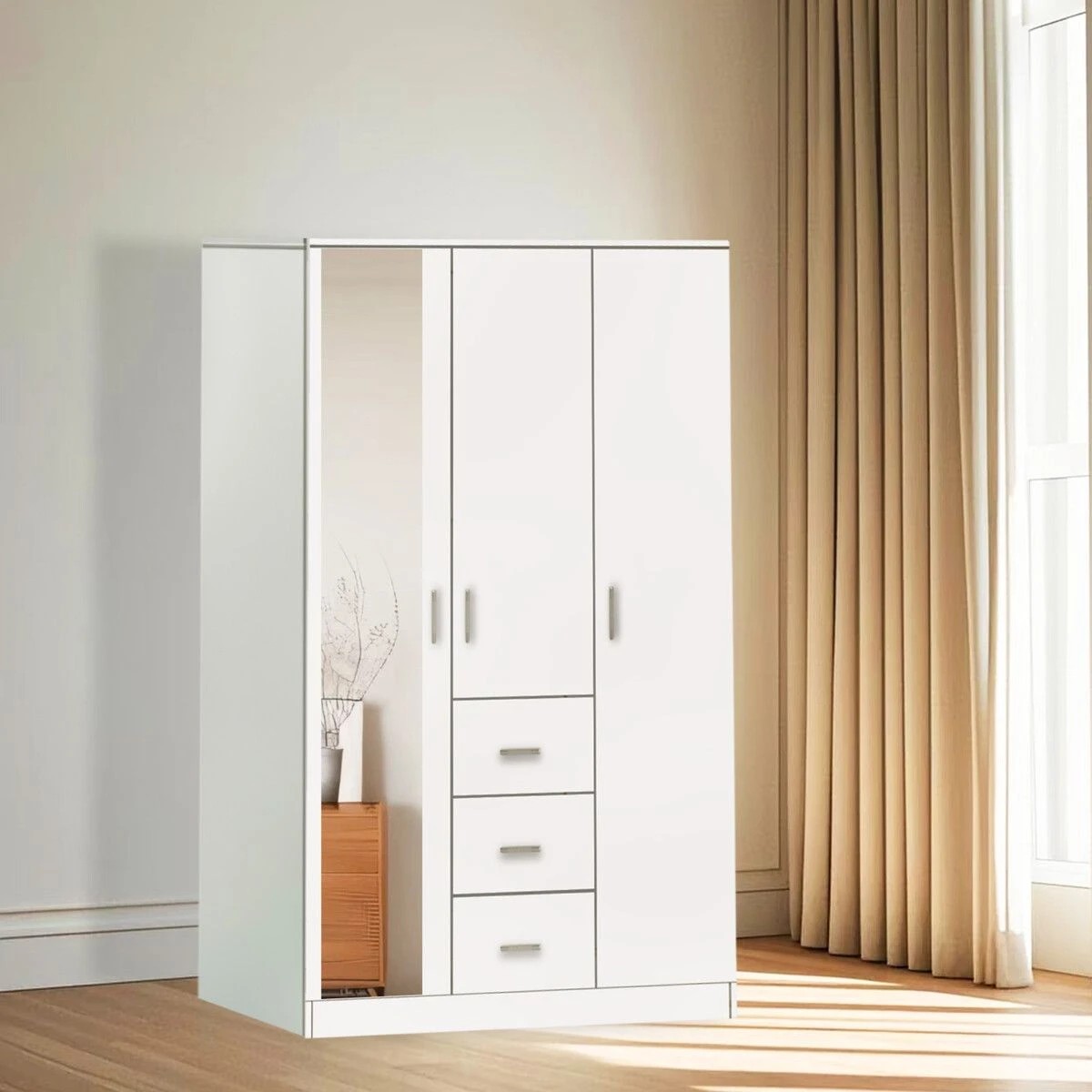 3 Ausway Wardrobe Cabinet Dresser Clothes Storage Organiser Armoire, 3 of 9