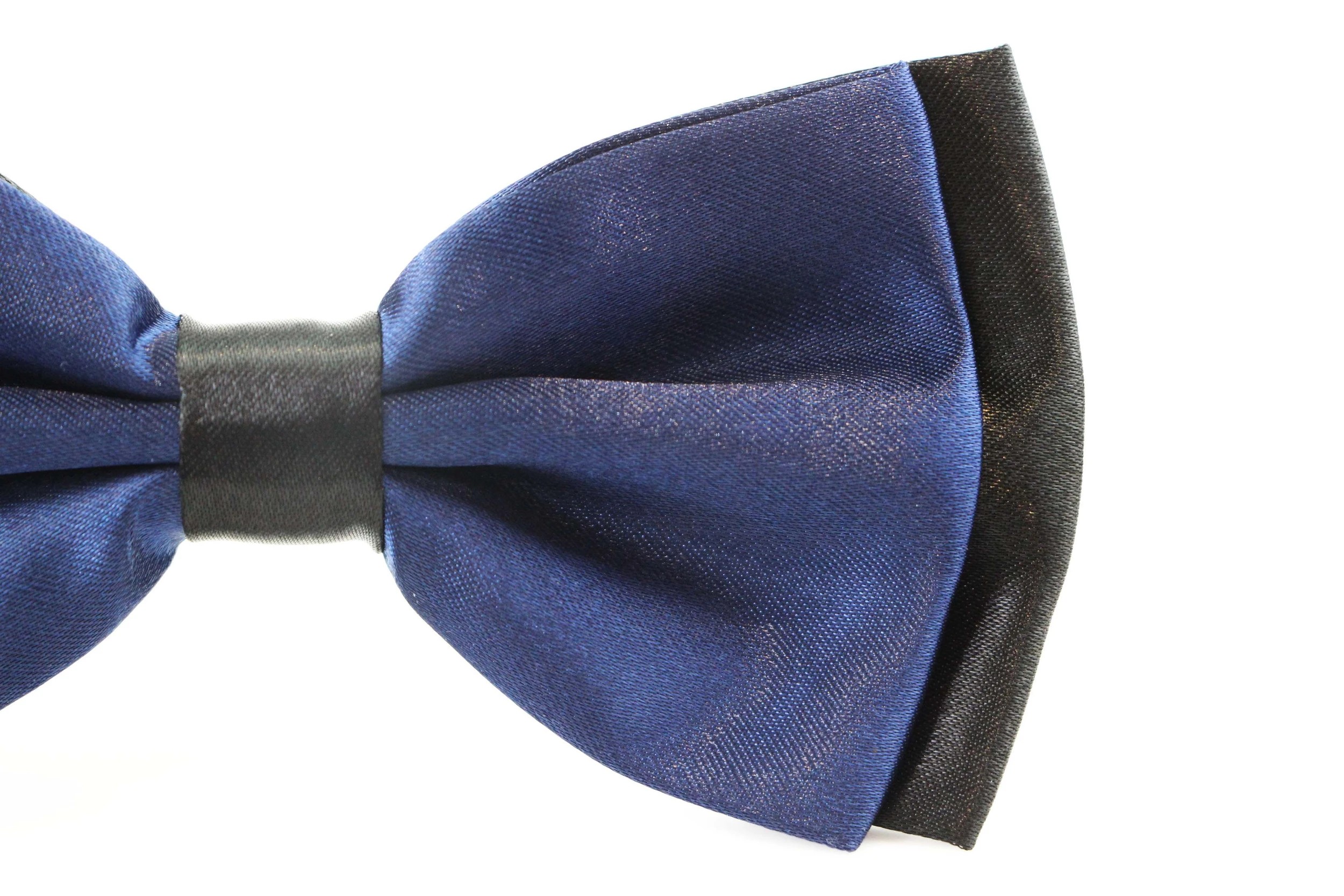 3 Zasel Mens Navy Two Tone Layered Bow Tie - Multi, 3 of 4