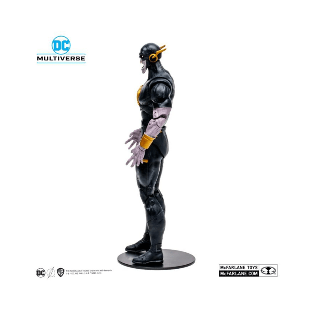 8 McFarlane Toys DC Multiverse Gold Label Dark Nights: Death Metal Speed Metal Dark Flash 7 inch Action Figure, 8 of 9