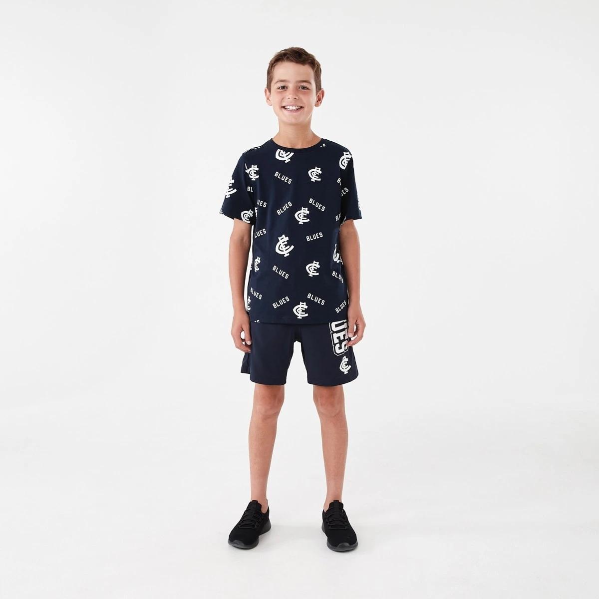 6 Official AFL Kids All Over Print T-shirt Carlton, 6 of 10