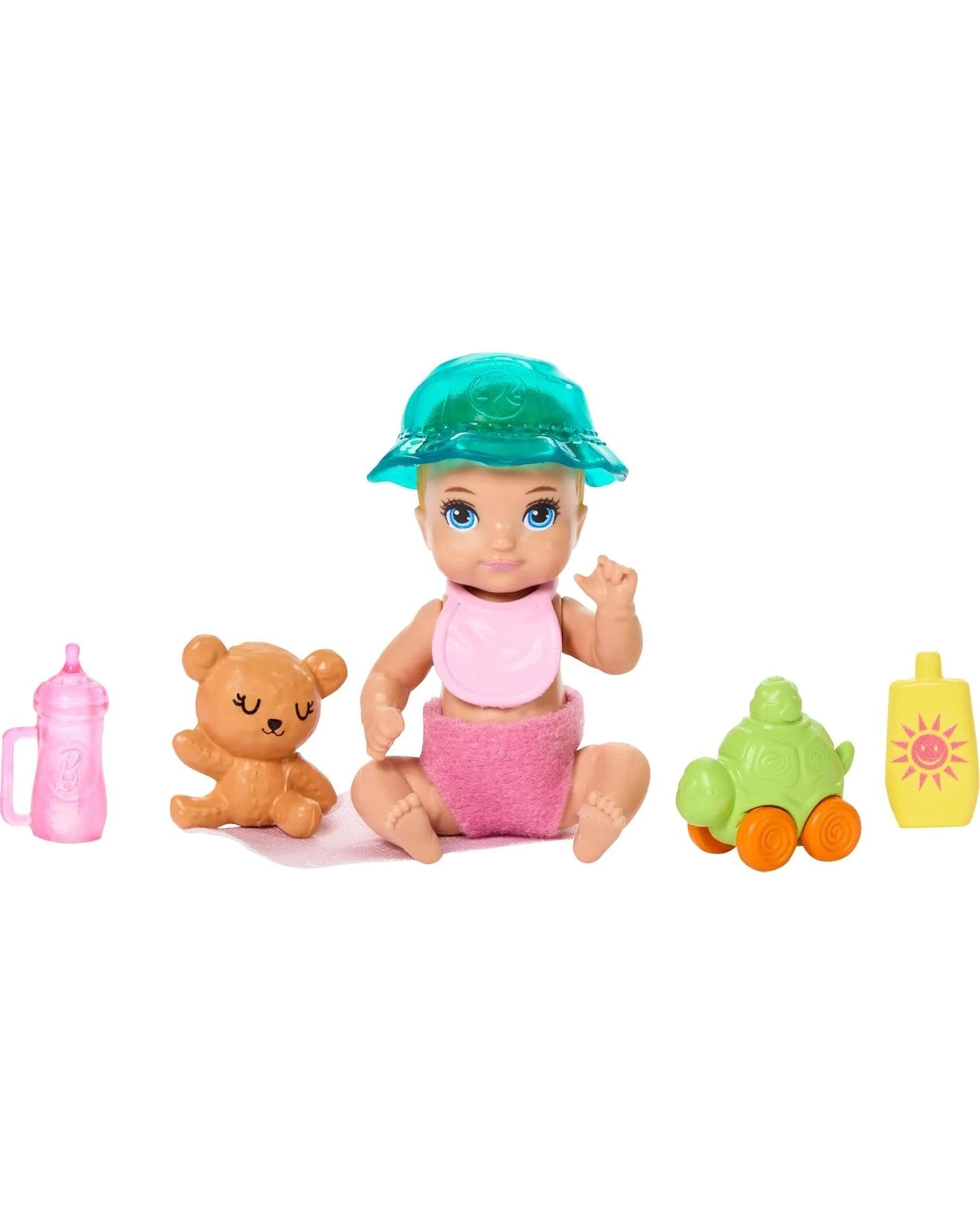 6 Barbie Family and Friends Skipper Babysitters Inc Stroller Playset with Purple Hair Doll, 6 of 6