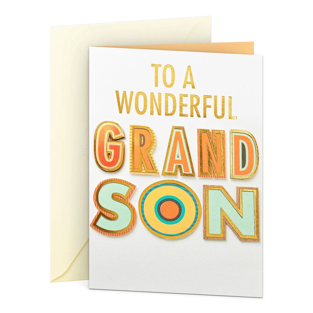 1 Hallmark Wonderful Grandson Birthday Card, 1 of 3