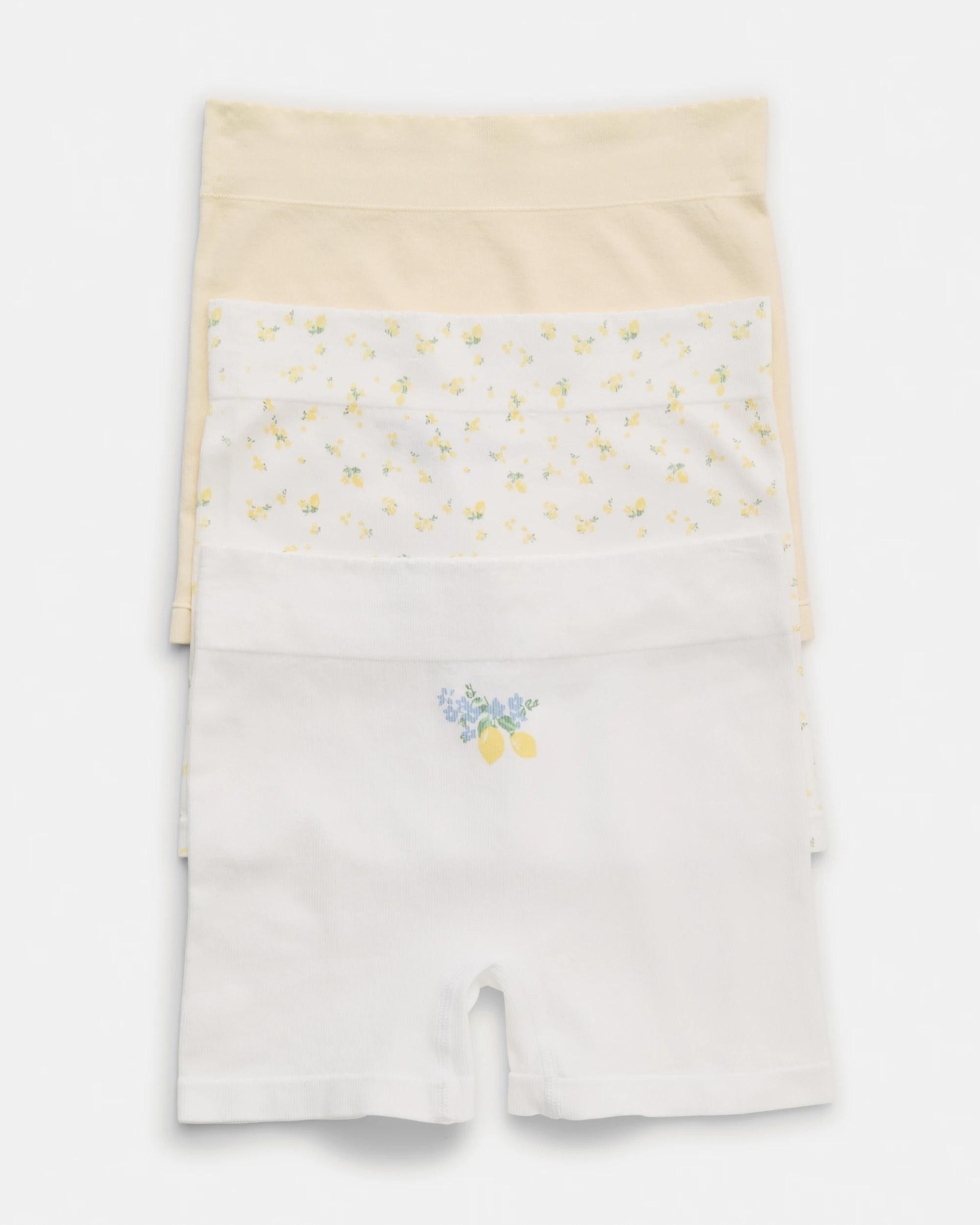 1 3 Pack Seamfree Rib Boyleg Shorties Lemoncello, 1 of 10