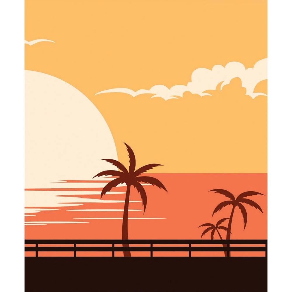 3 Reeves Intro Paint By Number 10x12" Sunset In Paradise 2 Pack, 3 of 3