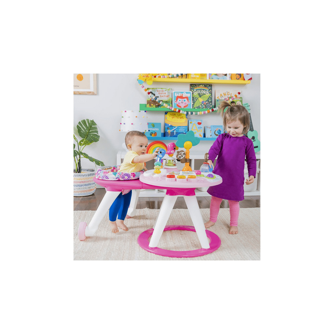 4 Bright Starts Around We Go 2-In-1 Walk-Around Activity Center And Table - Multi, 4 of 9