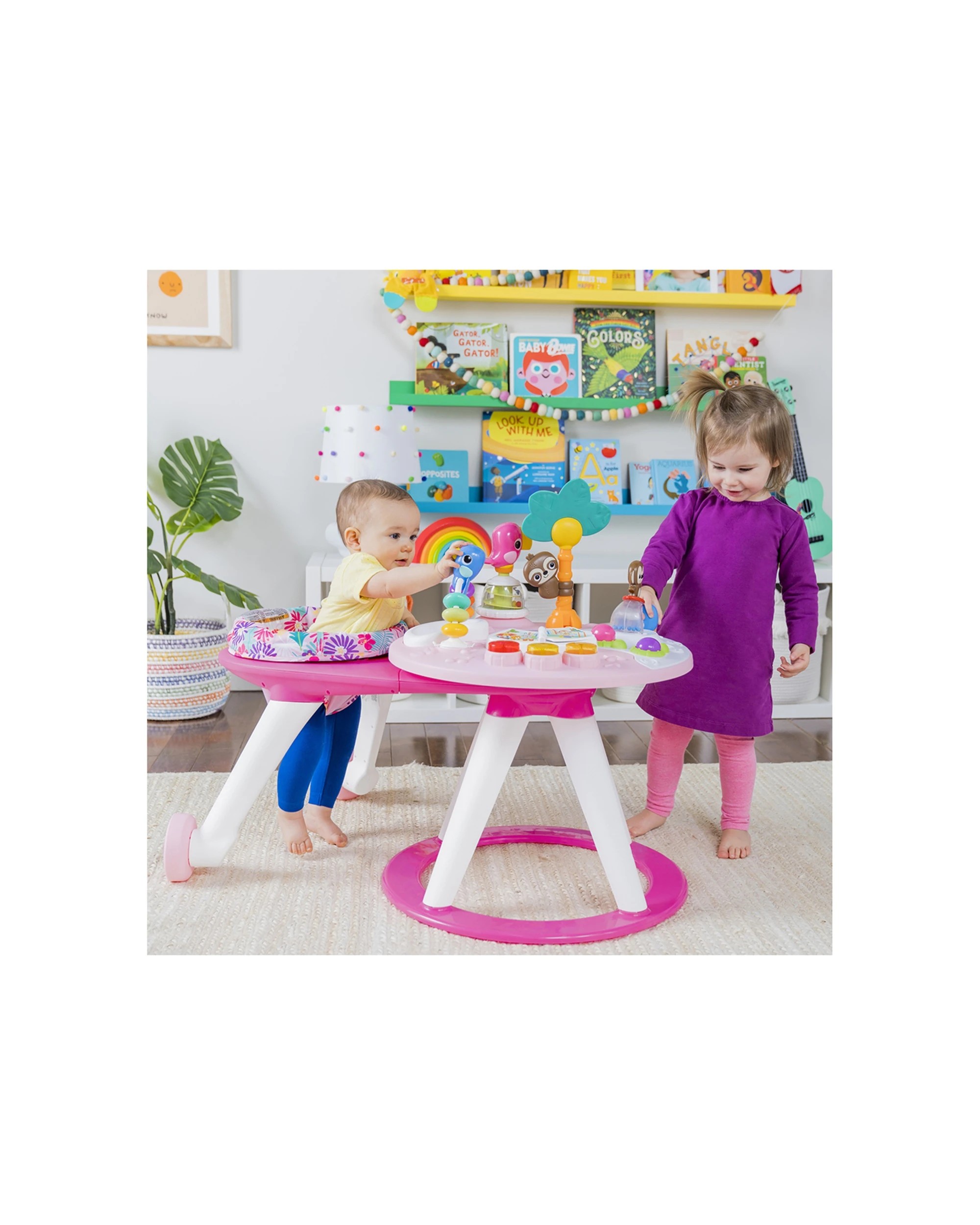 4 Bright Starts Around We Go 2-In-1 Walk-Around Activity Center And Table - Multi, 4 of 9