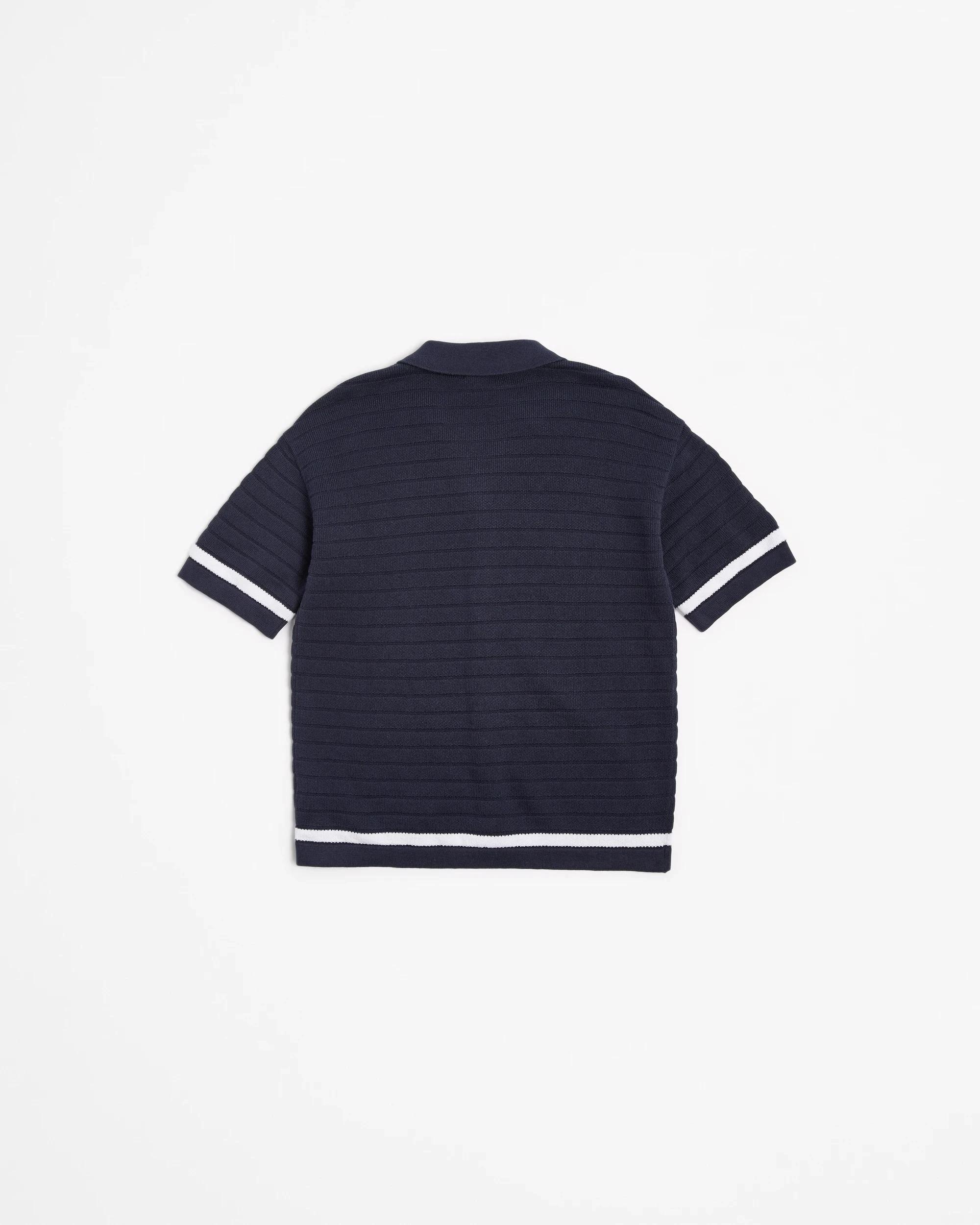 3 Target Australian Cotton Knit Short Sleeve Shirt NAVY, 3 of 3