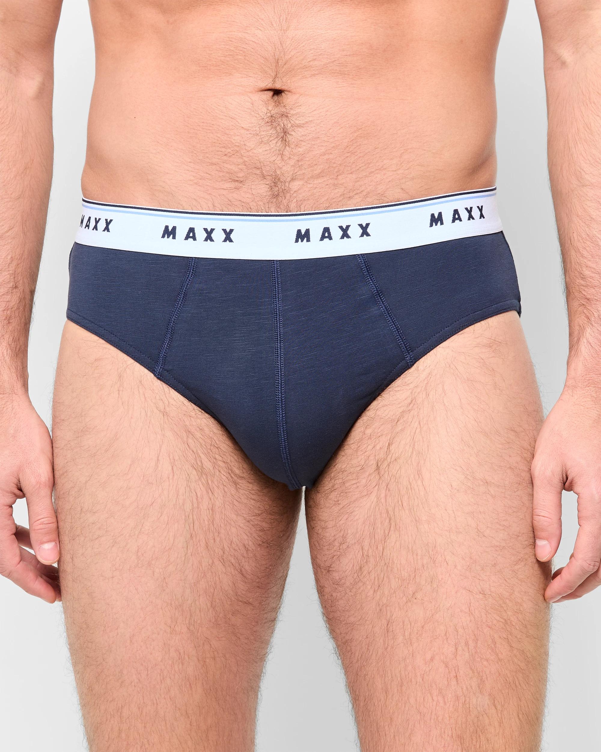 2 Mens Australian Cotton Blend Hipster Briefs 7 Pack - Maxx NAVY/BLUE/GREEN/RED/BROWN/VISTA BLUE/SLATE, 2 of 5