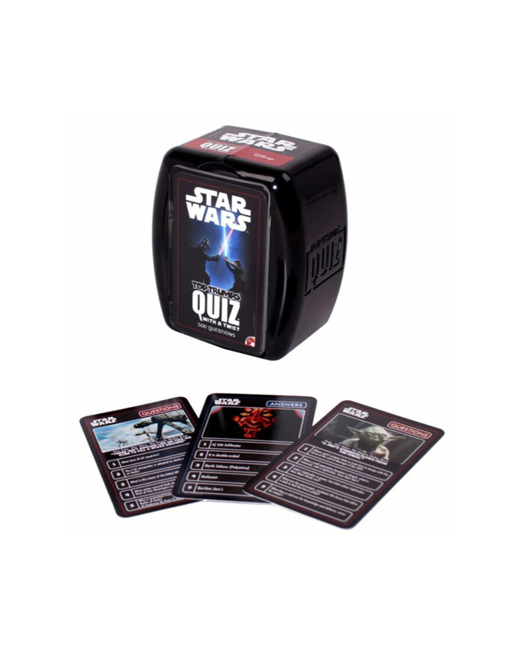 6 Top Trumps Quiz Star Wars Playing Card Game Collection - Black, 6 of 7