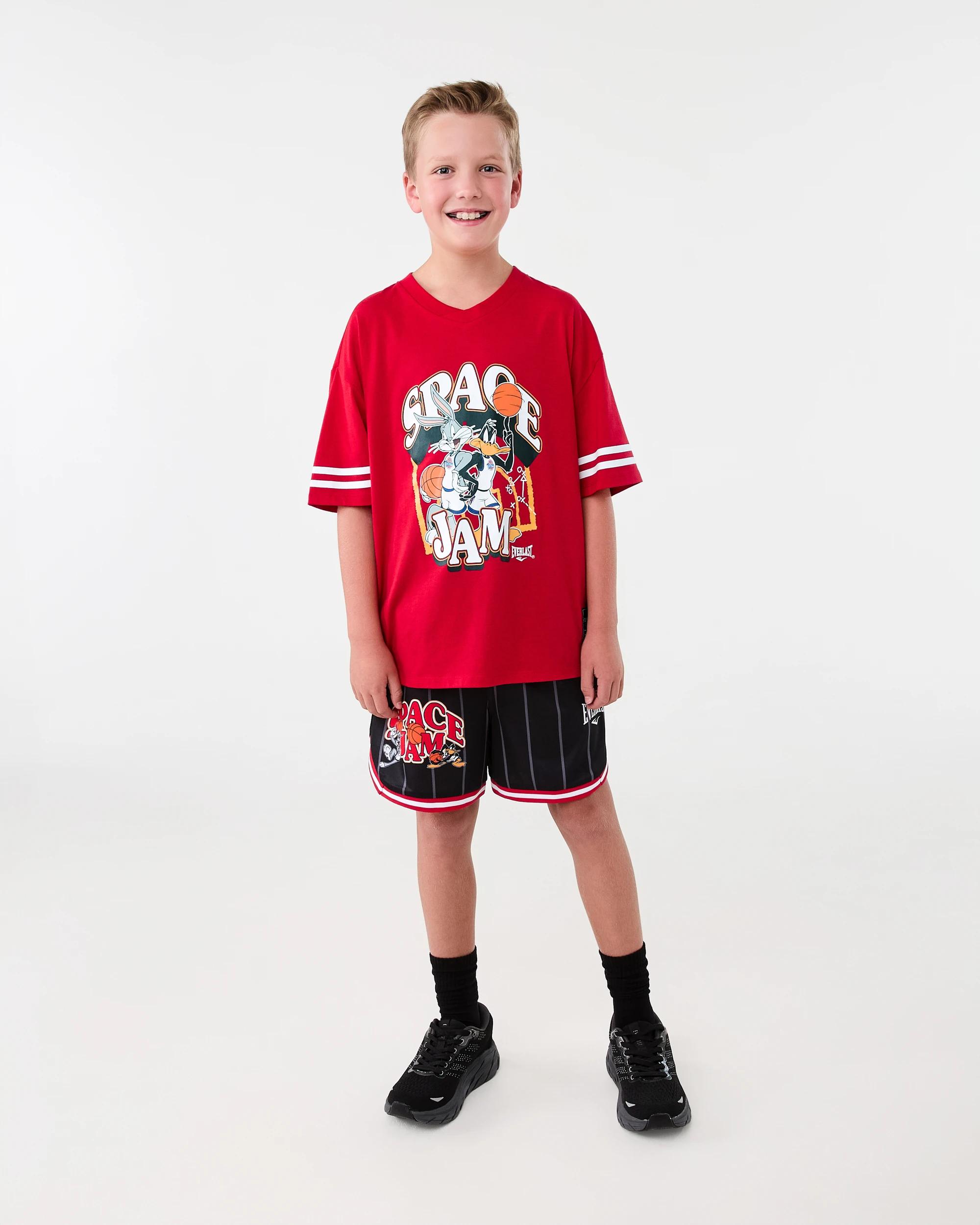 8 Everlast Kids Basketball T-shirt Red, 8 of 9