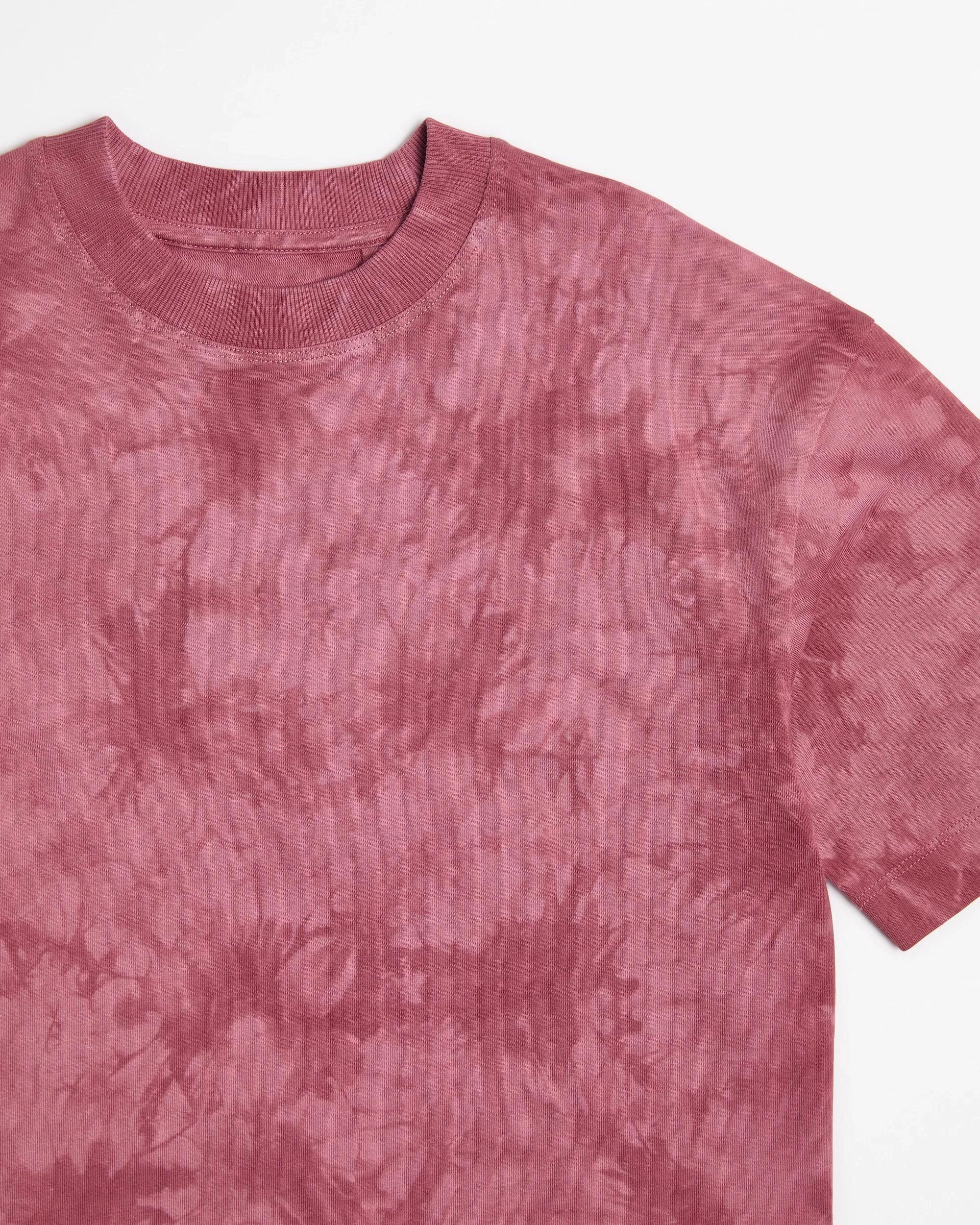 2 Target Australian Cotton Tie-Dye Oversize T-shirt RED, 2 of 3