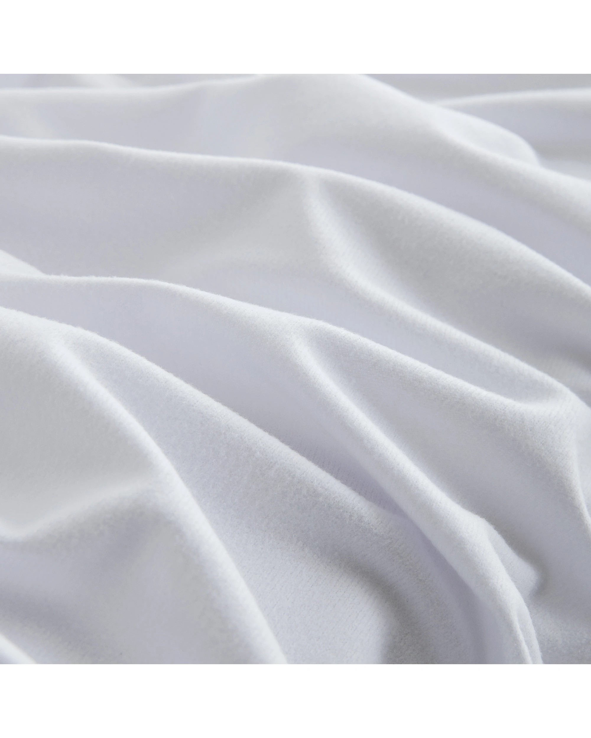 4 Dreamaker Micro Flannel Combo Fitted Sheet Set - Double Bed - White, 4 of 7