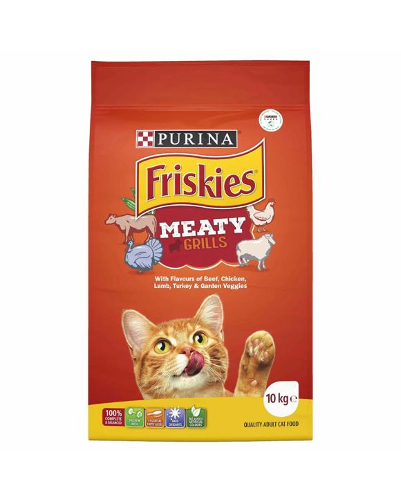 Purina Friskies Meaty Grills Cat Food 10kg