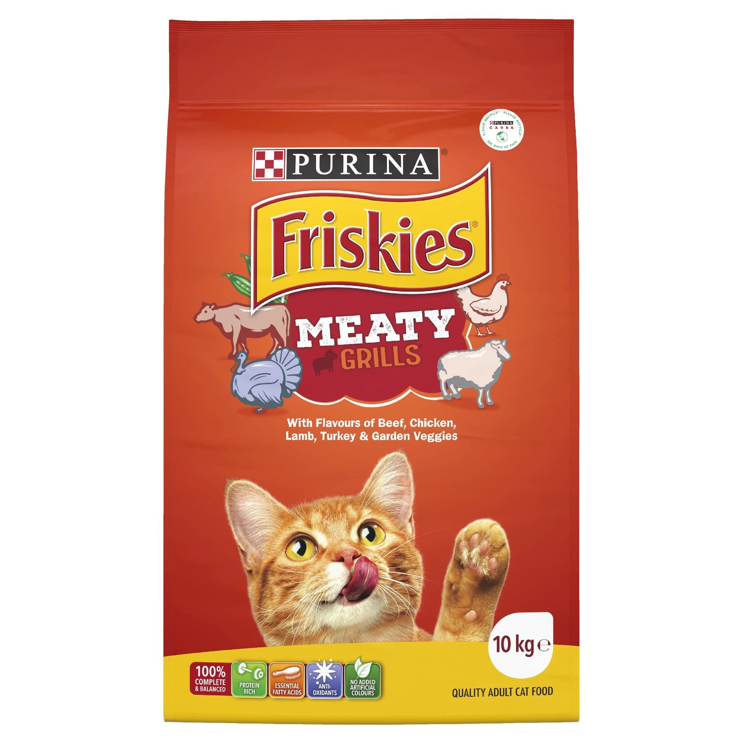 1 Purina Friskies Meaty Grills Cat Food 10kg, 1 of 1