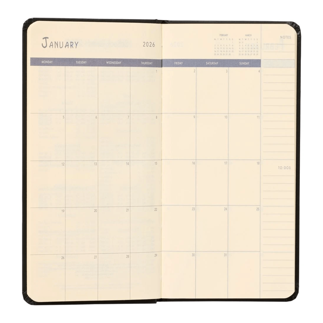 5 Keji Slim Week to View 2026 Diary Black, 5 of 7