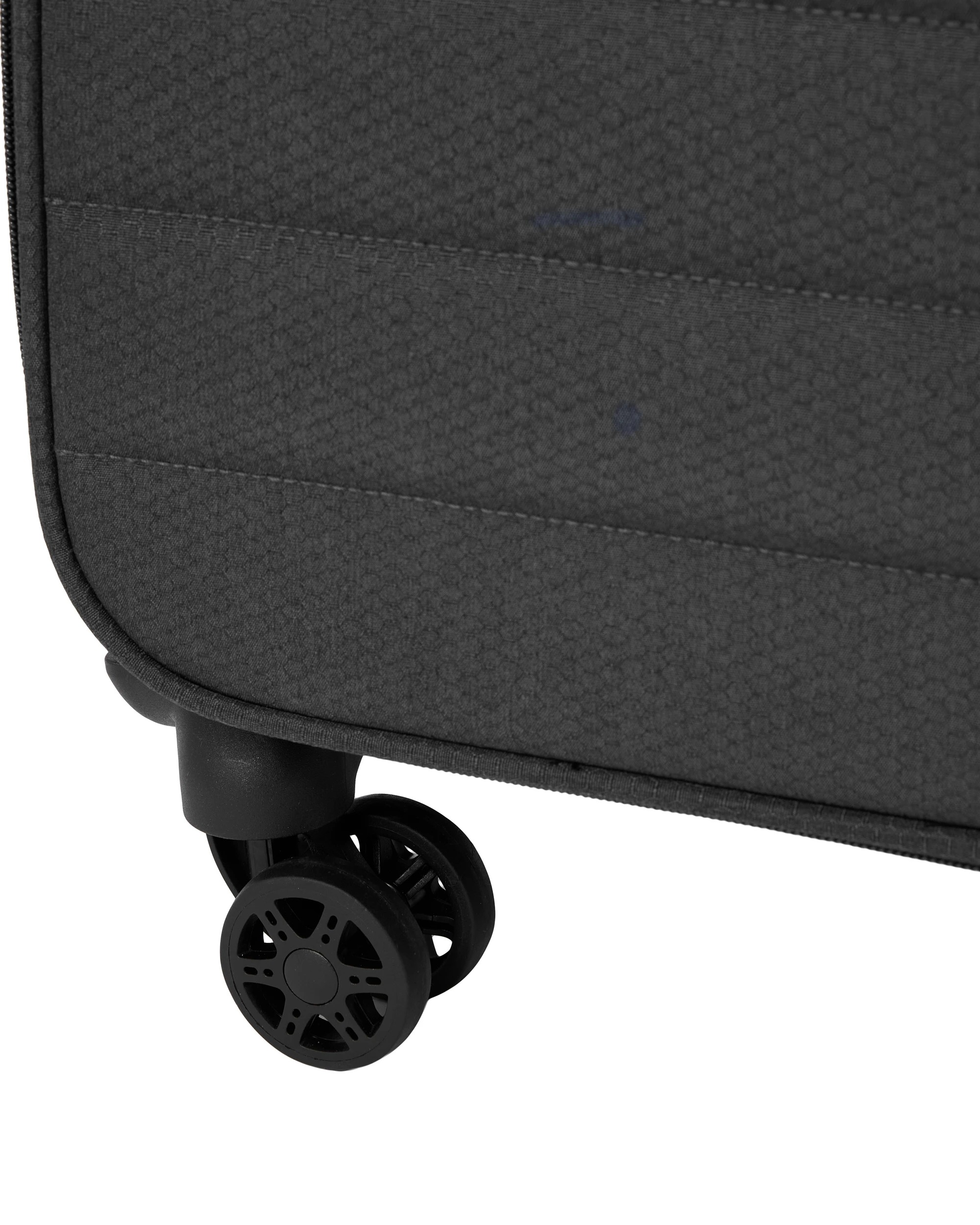 5 71cm 8 Wheels Lightweight Quilted Soft Case - Charcoal, 5 of 8