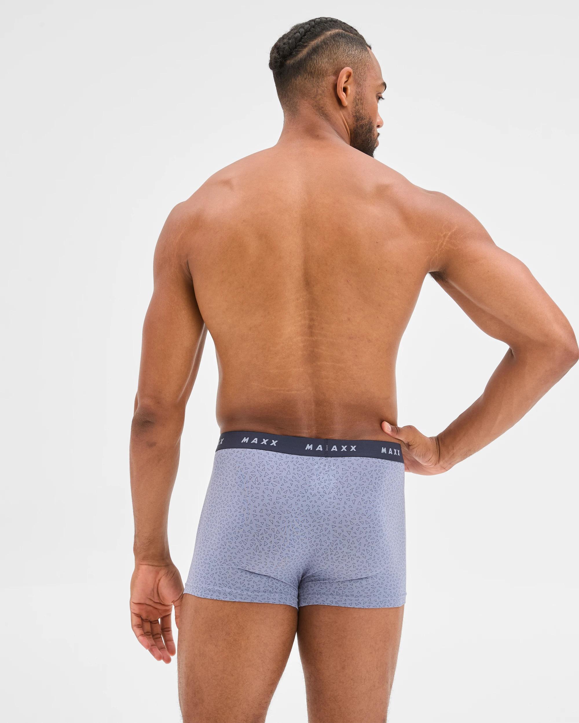 3 Maxx Australian Cotton 3 Pack Hipster Trunks GEO, 3 of 4