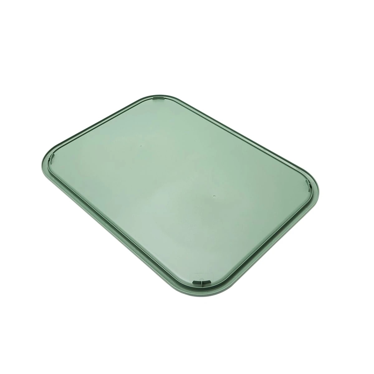8 45L Rectangle Trellis Basket with Lid - Green, 8 of 8