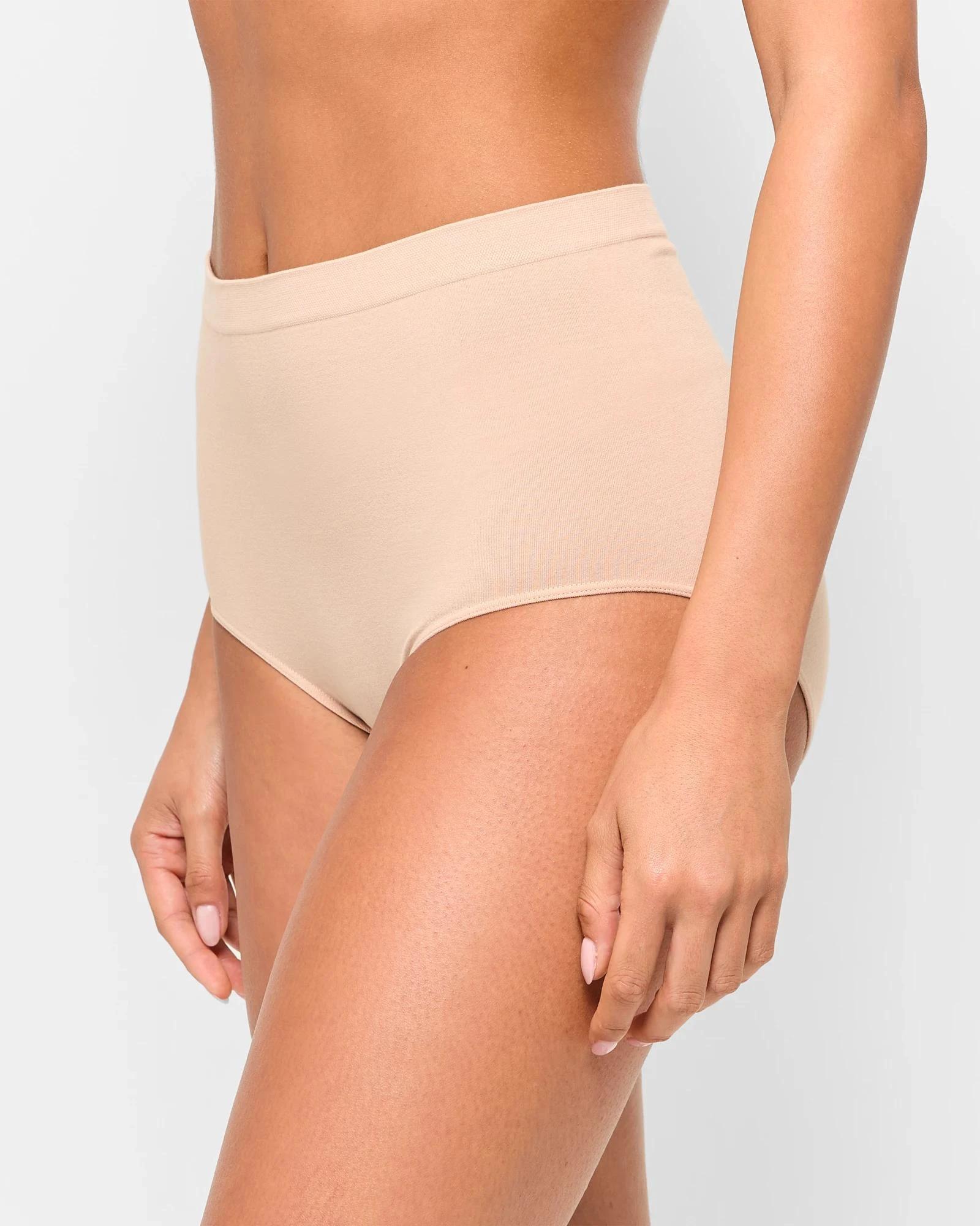 3 Target Australian Cotton Blend 2 Pack Seamfree Full Briefs LATTE, 3 of 4