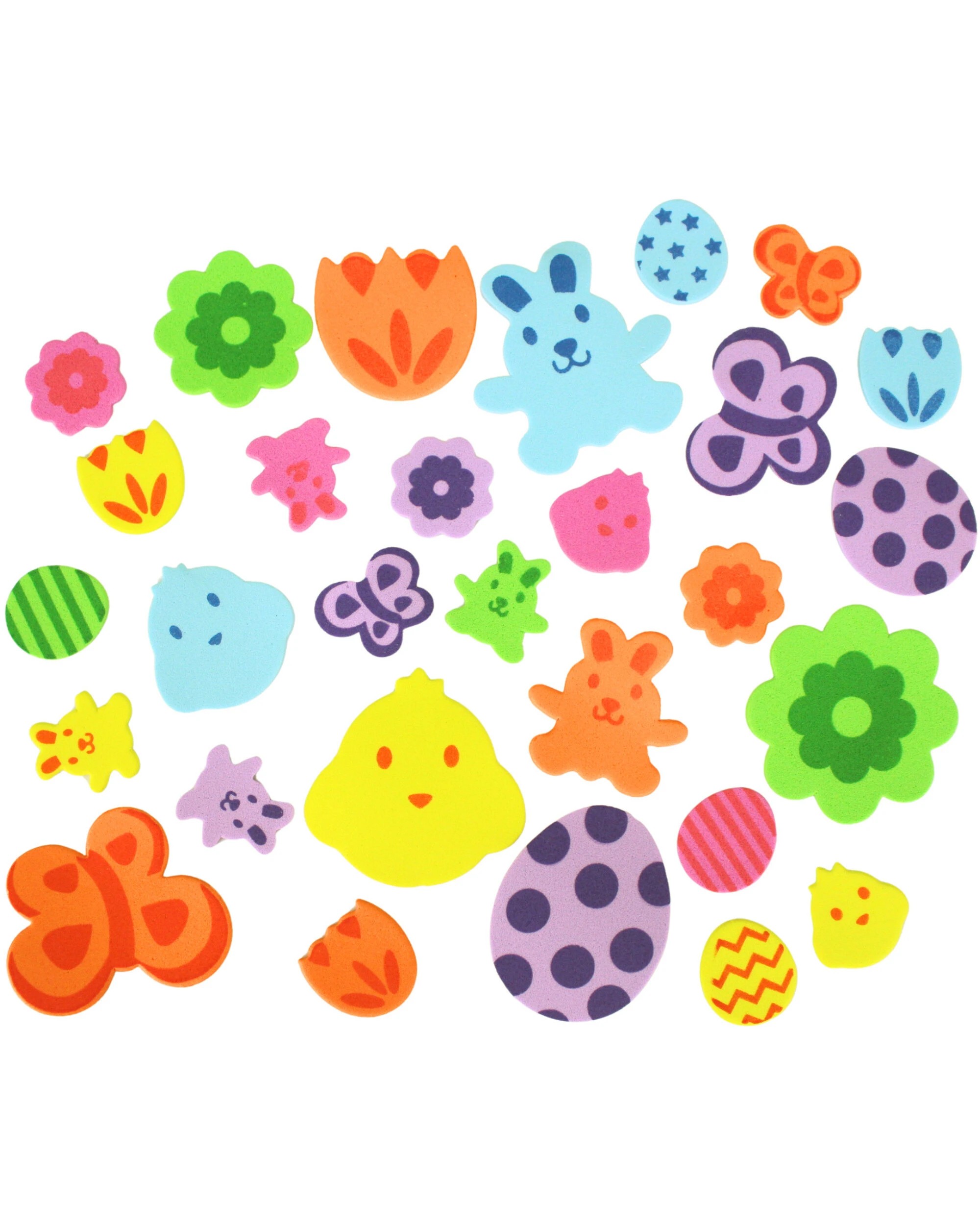 1 Uncle Bills Easter Foam Stickers Pack of 60 - Multi, 1 of 3