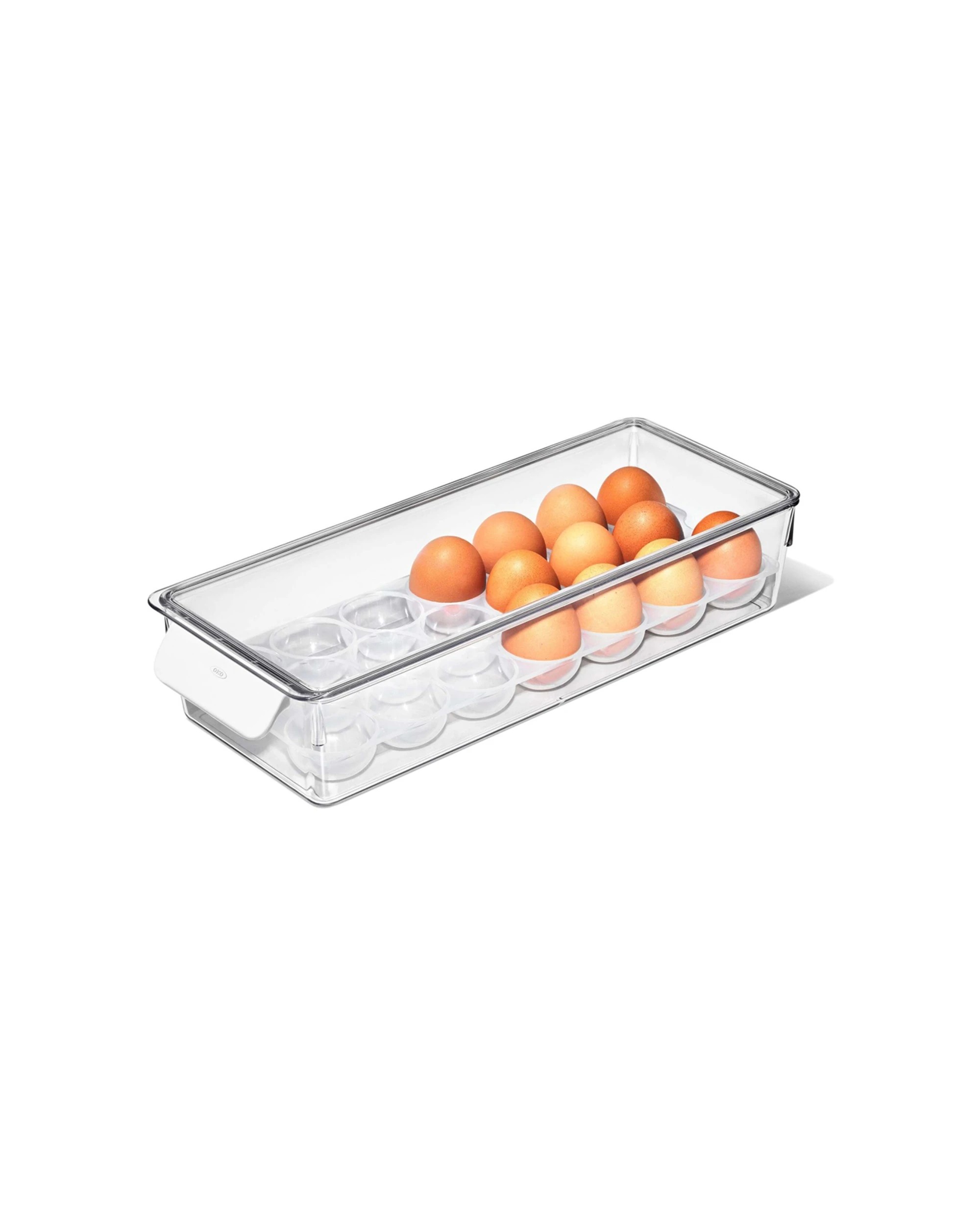 7 Oxo Good Grips 20 Egg Bin With Stacking Lid Removable Tray And Rounded Handles - Clear, 7 of 9