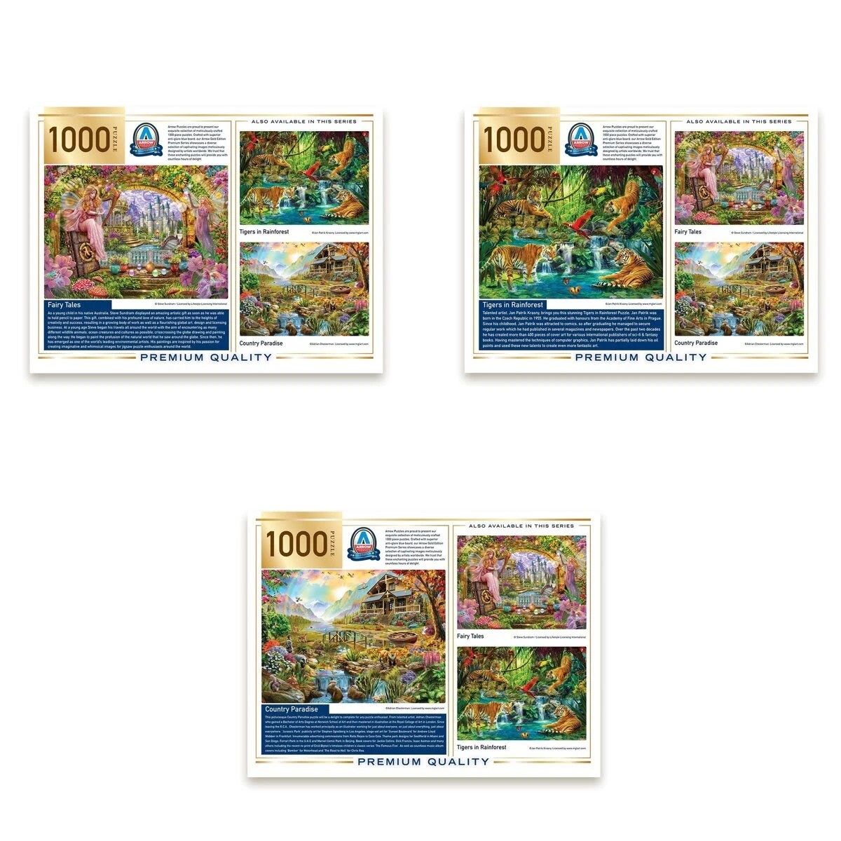 2 1000 Piece Arrow Gold Puzzle - Assorted, 2 of 5