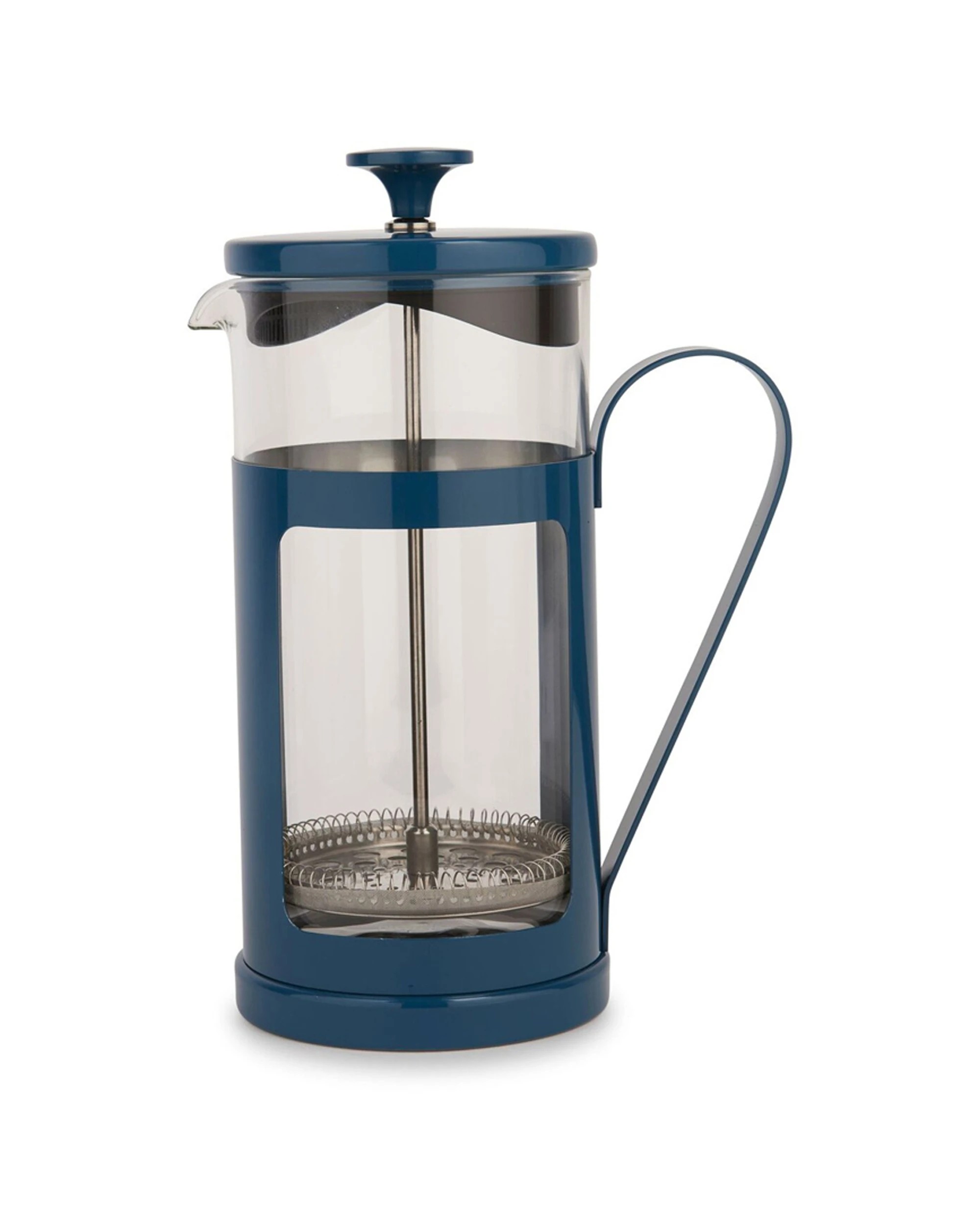 1 La Cafetiere Monaco 8-Cup 1L Stainless Steel Glass French Press - Blue, 1 of 6