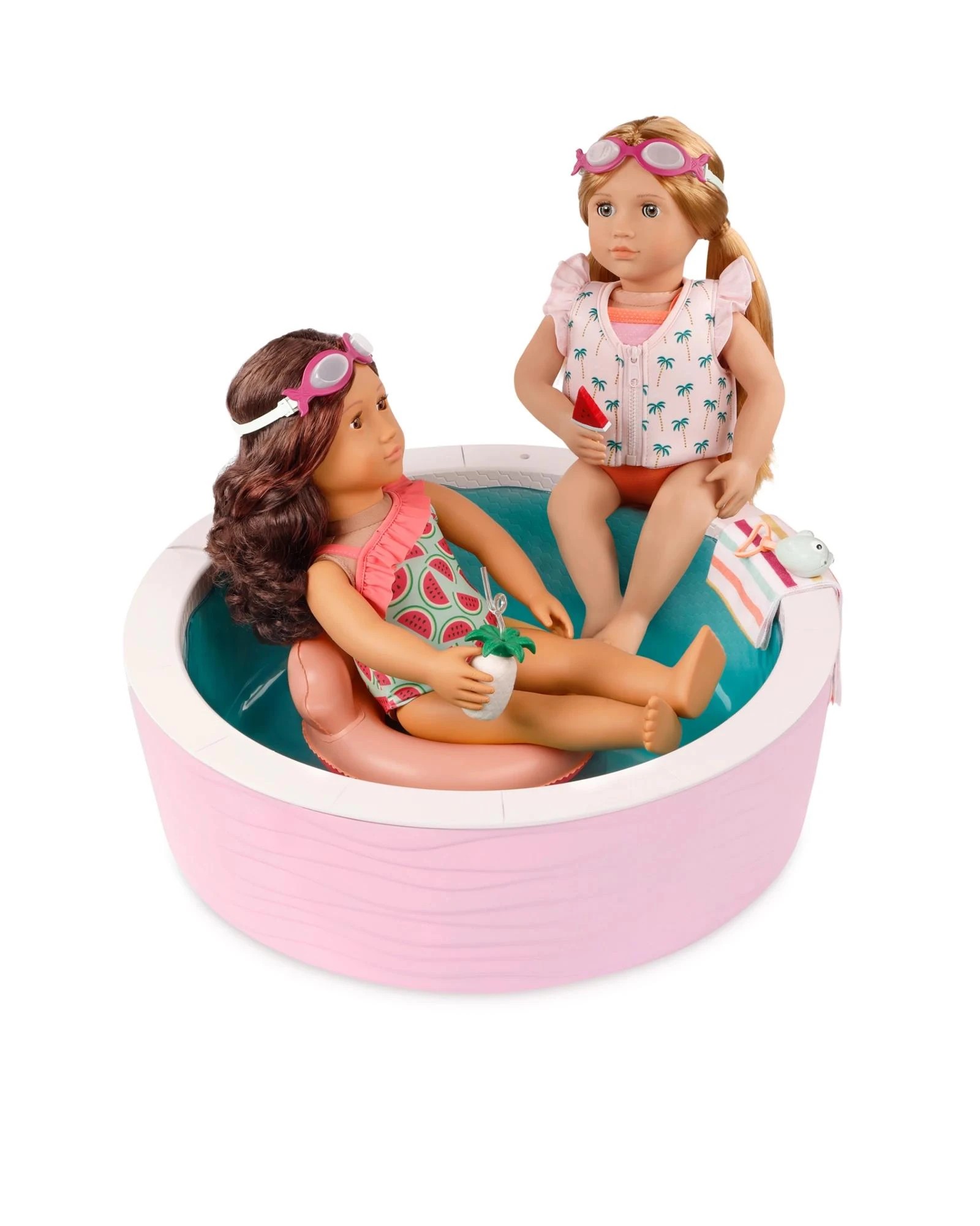 10 Our Generation Poolside Fun 18-inch Doll Pool Playset - Multi, 10 of 10