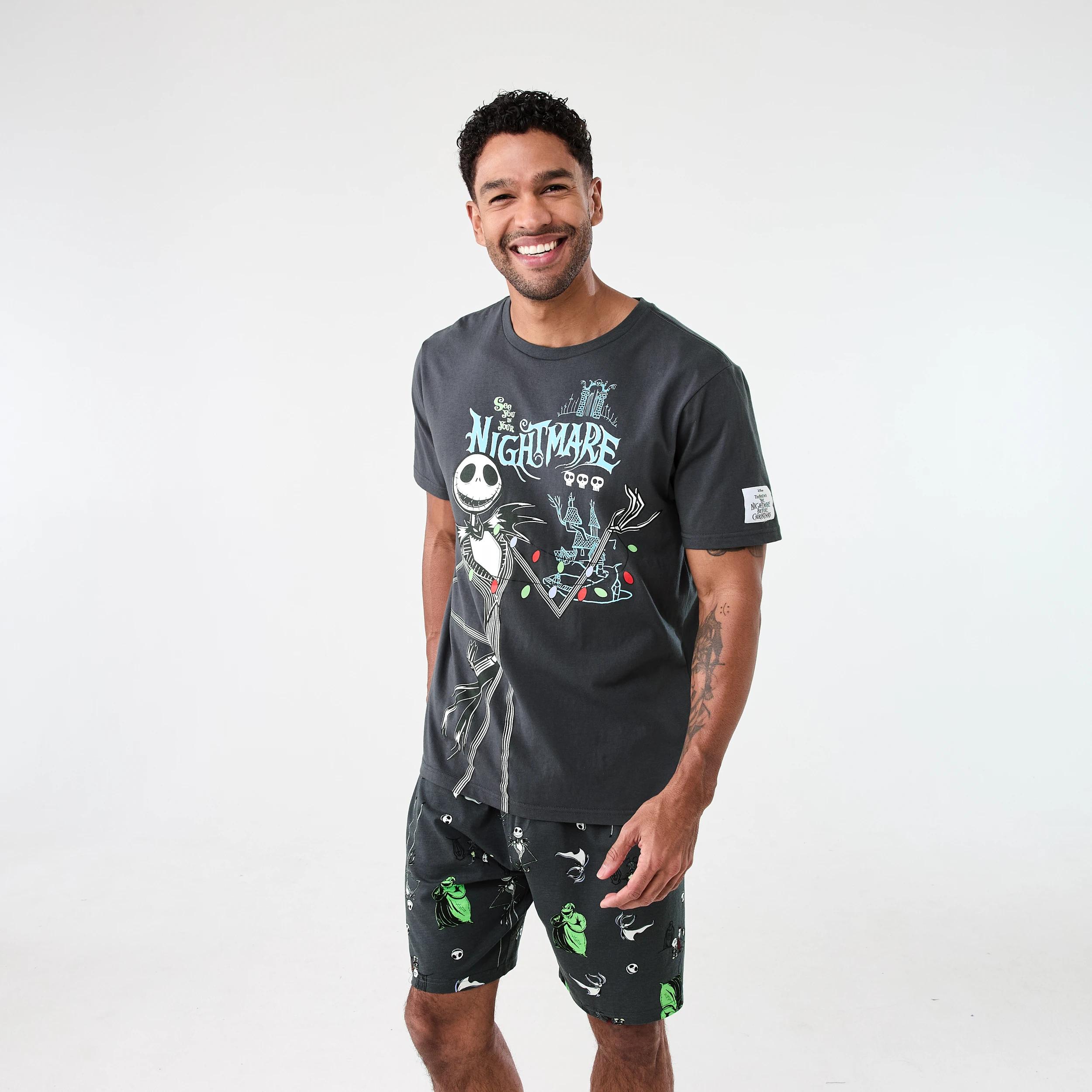 2 The Nightmare Before Christmas Halloween Short Sleeve Top and Knit Shorts License Family Matching Pyjama Set NIGHT BEFORE XMAS, 2 of 9