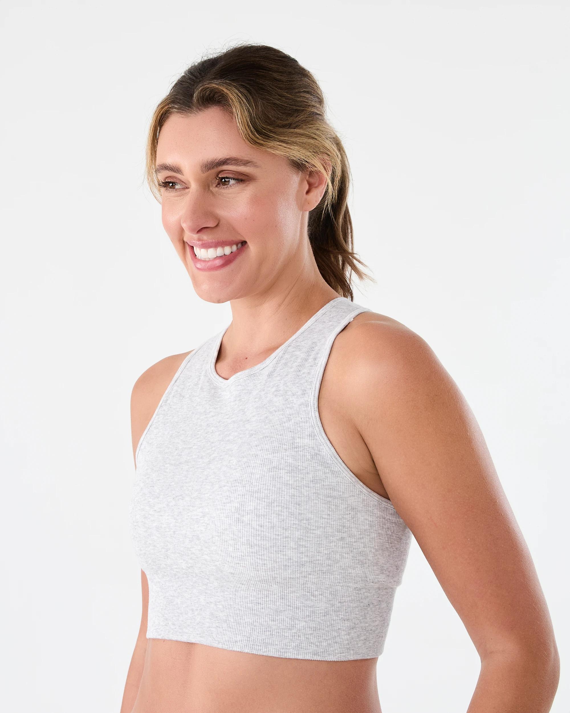 2 Active Womens Seamfree Everyday Crop Top Heather, 2 of 8