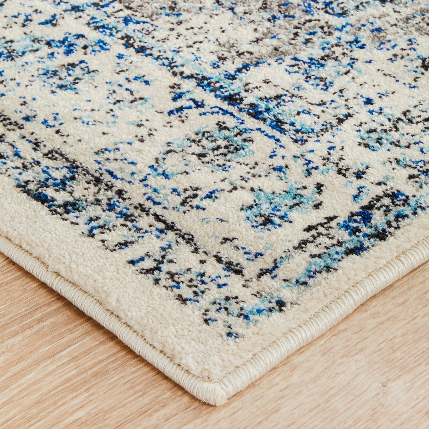 5 Common Ground Rugs Encore 251 300x80cm Runner - Medium Pet Friendly Rug - White, 5 of 7