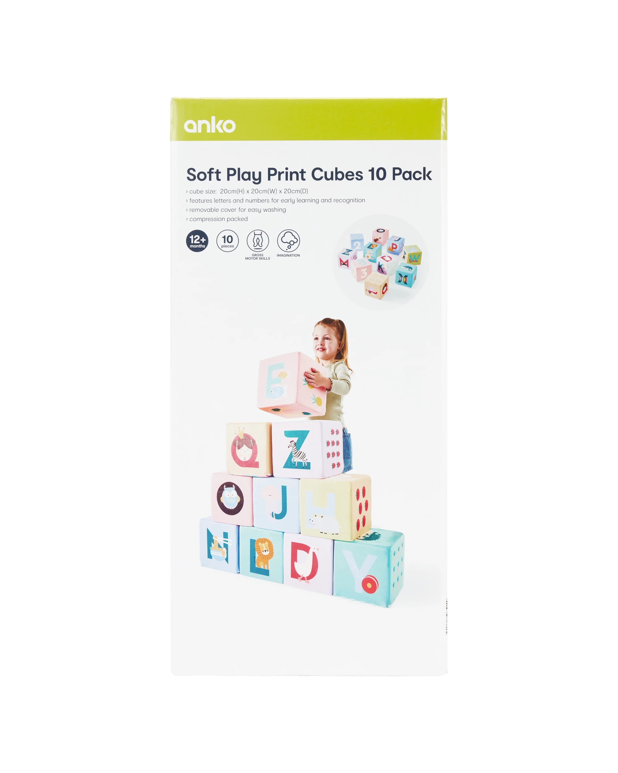 9 10 Pack Soft Play Print Cubes, 9 of 9
