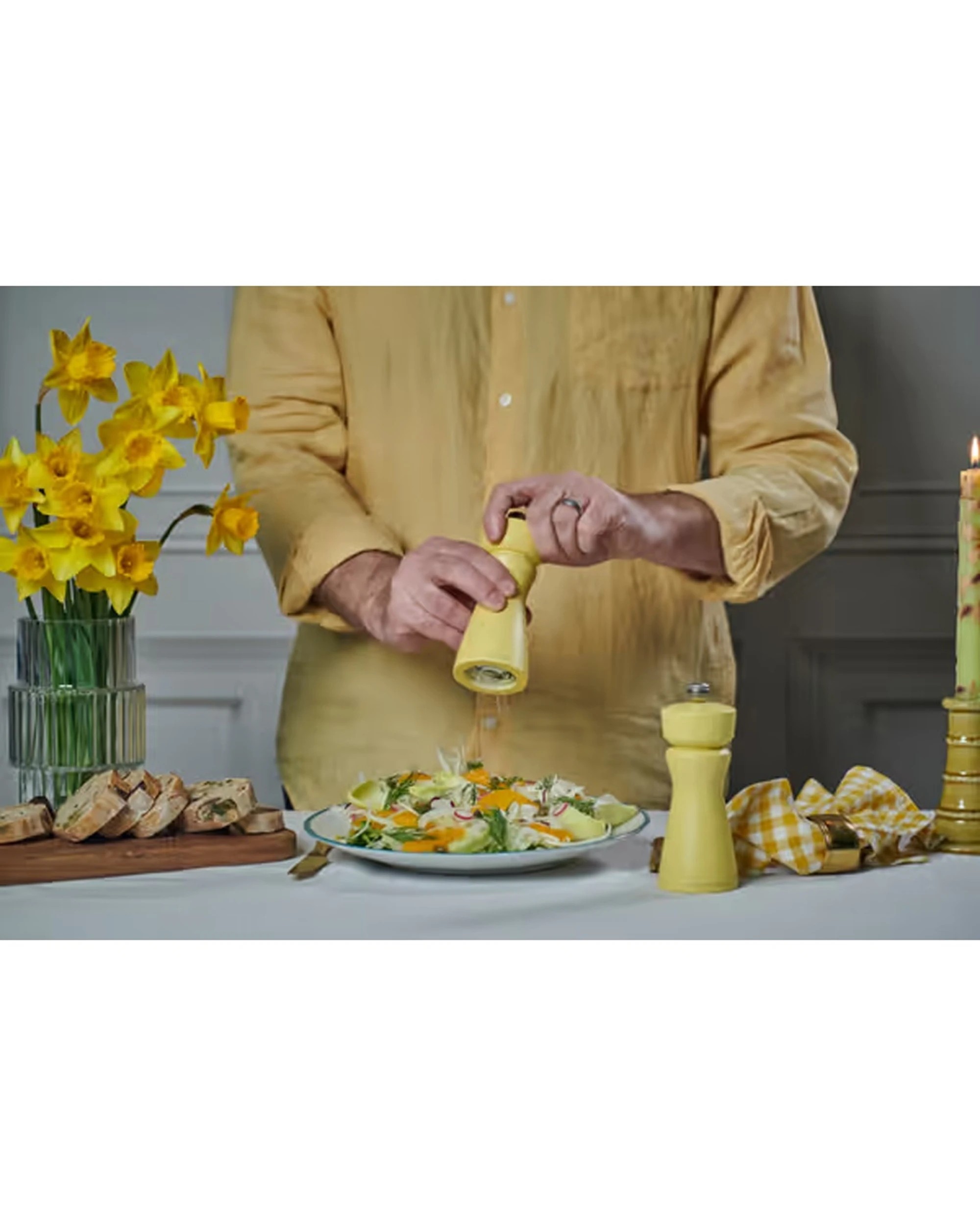 5 Cole & Mason Kenton Ceramic 150mm Salt Or Pepper Mill Dual-Use Tumeric - Yellow, 5 of 5