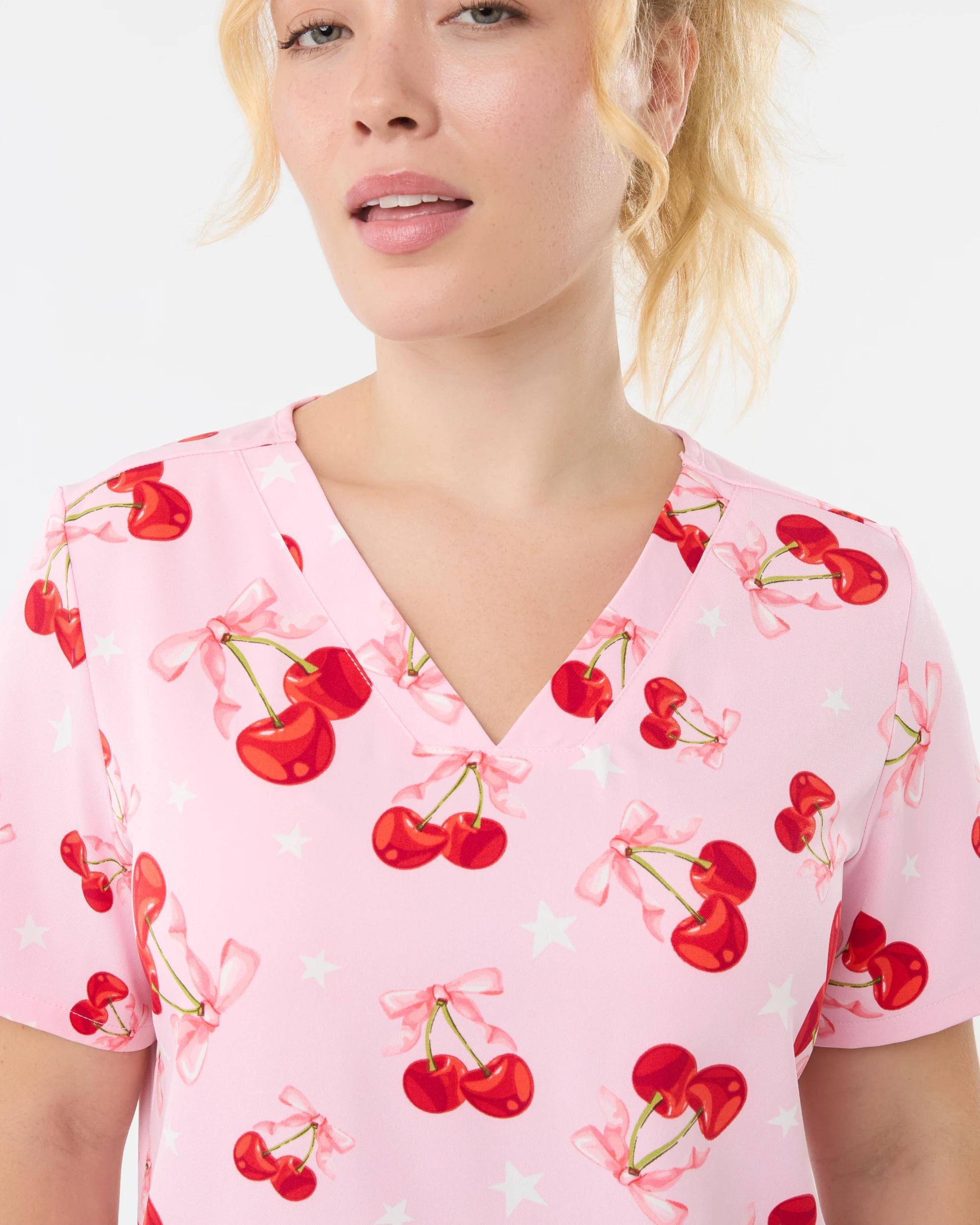 5 Scrub Top Pnk Cherry, 5 of 10